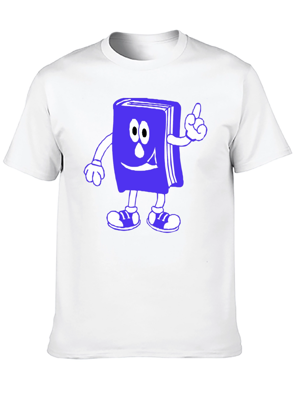 Cartoon Book T-Shirt - Black Cotton Novelty Tee