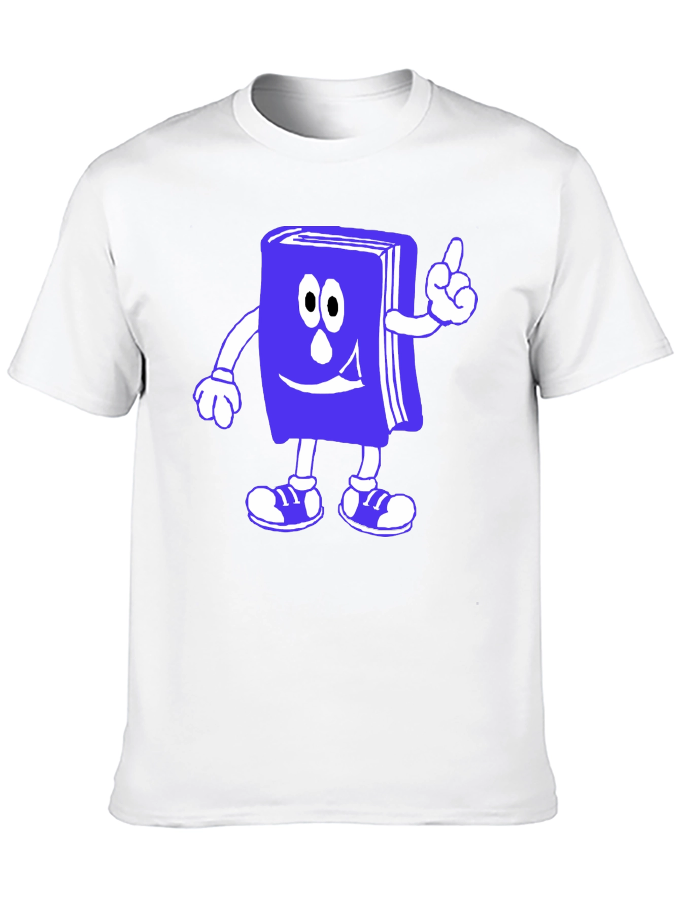 Cartoon Book T-Shirt - Black Cotton Novelty Tee