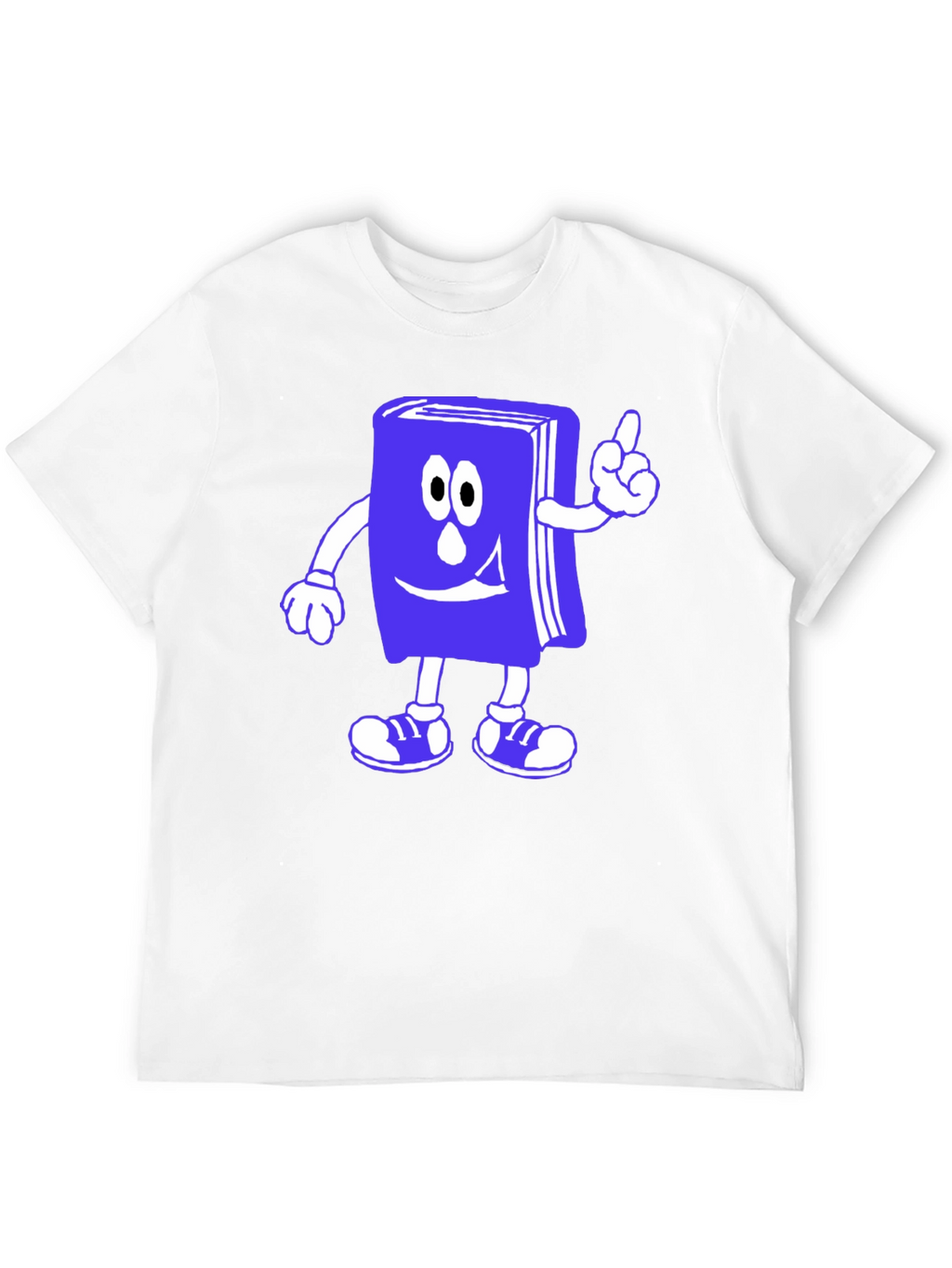 Cartoon Book T-Shirt - Black Cotton Novelty Tee