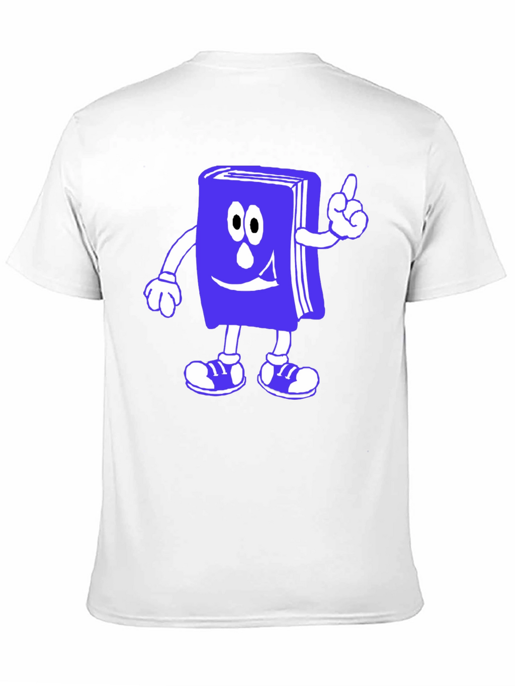 Cartoon Book T-Shirt - Black Cotton Novelty Tee