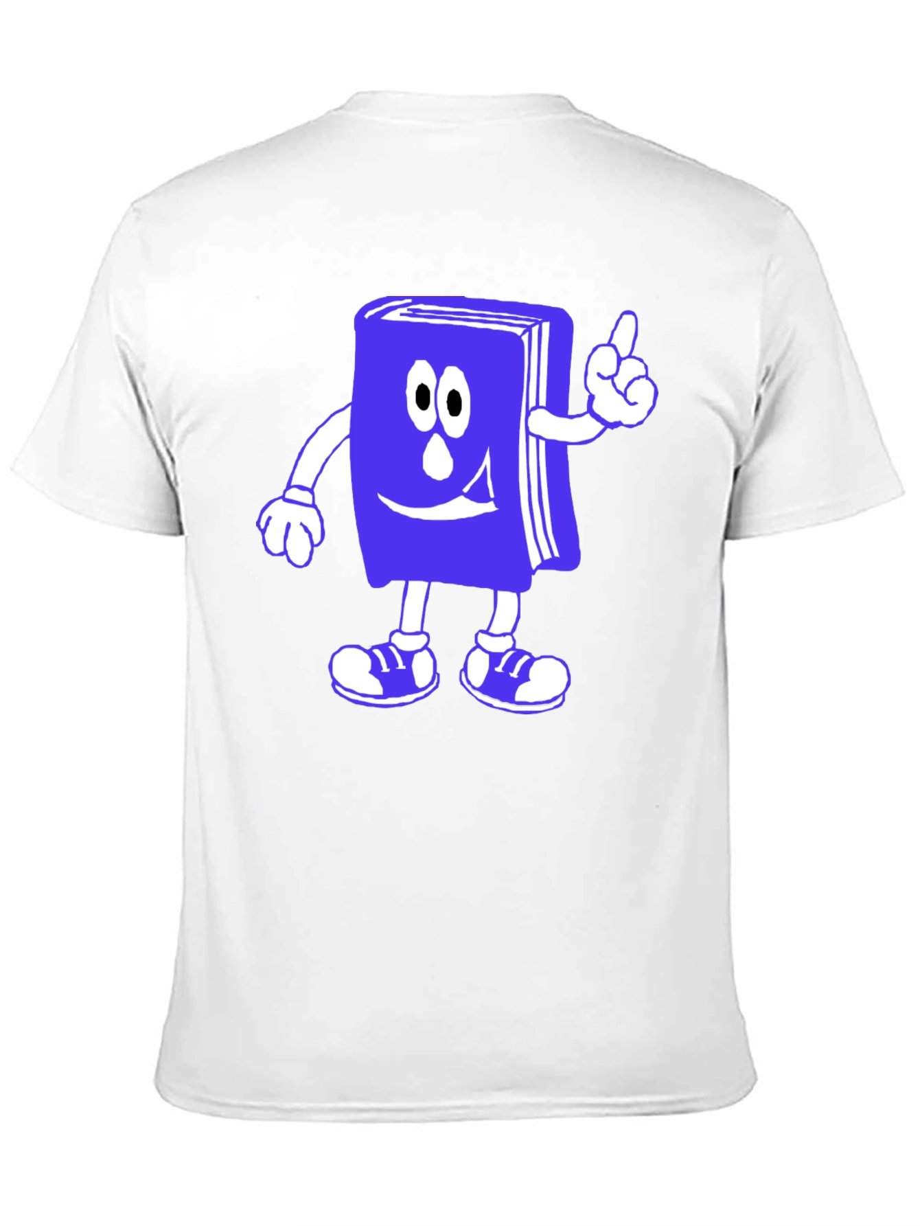 Cartoon Book T-Shirt - Black Cotton Novelty Tee