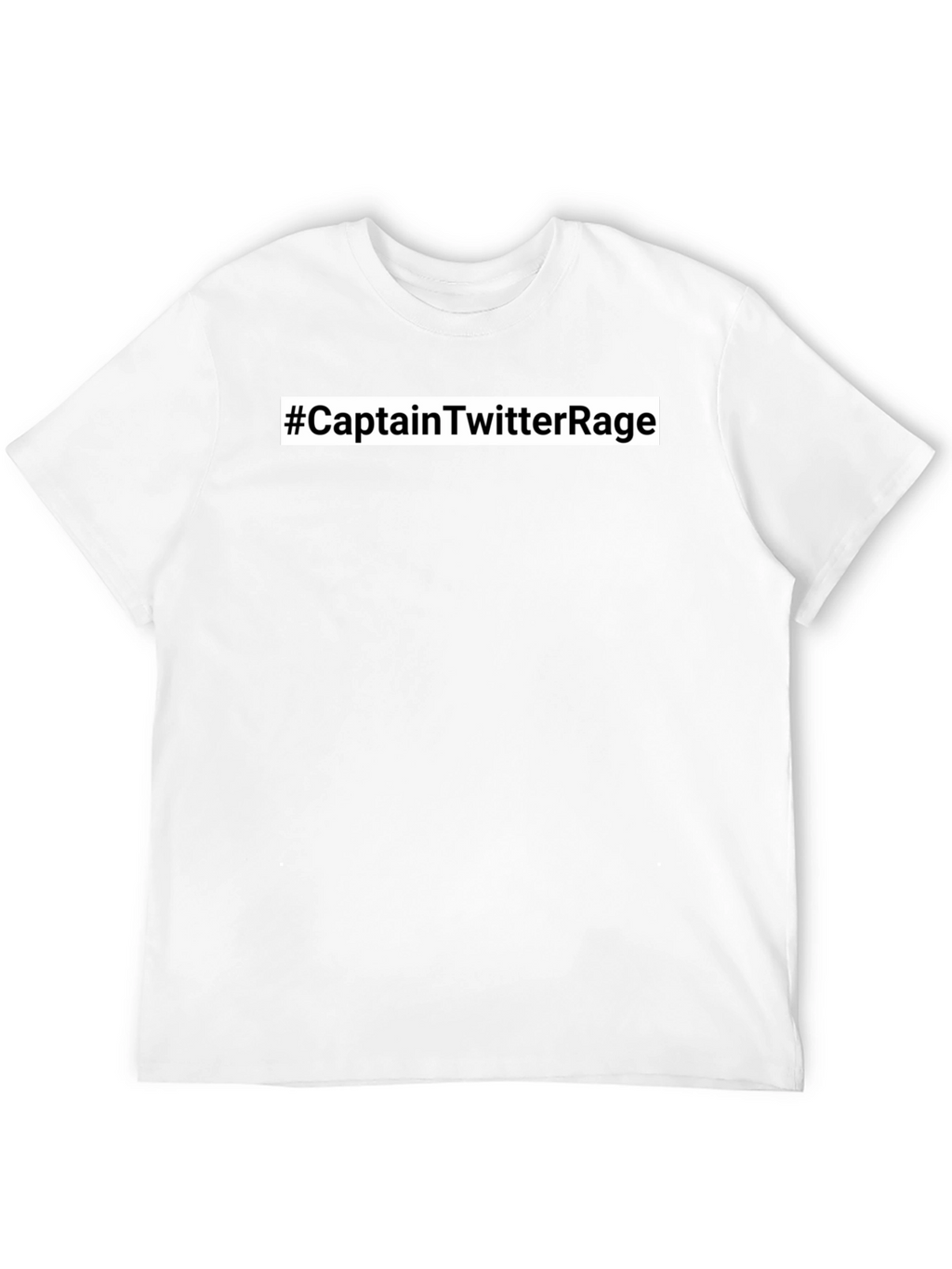 #CaptainTwitterRage T-Shirt - Black Crew Neck Tee