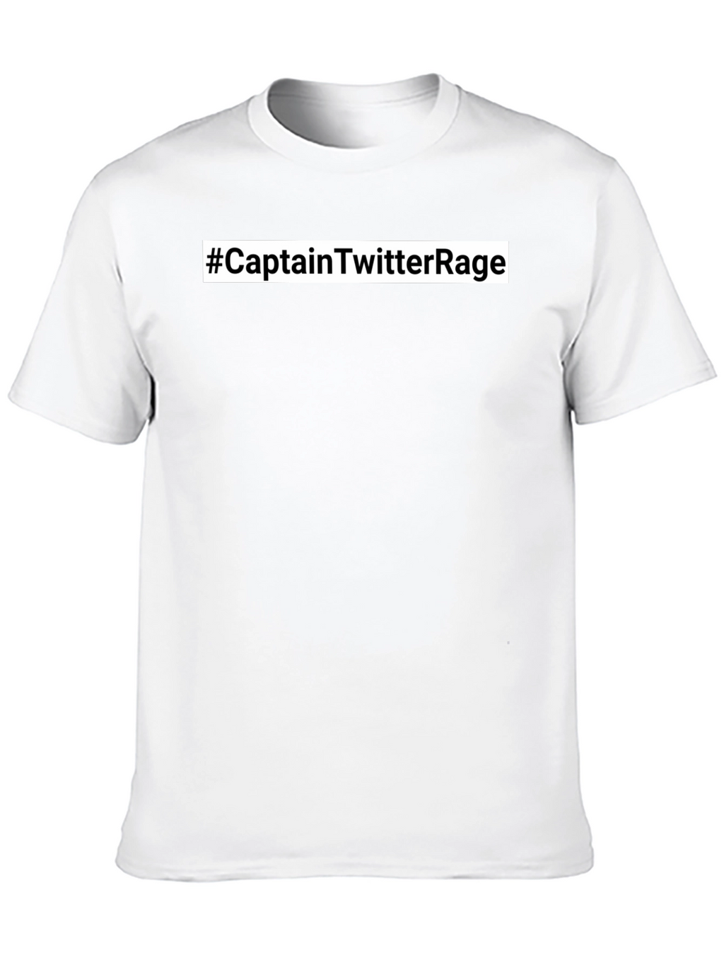 #CaptainTwitterRage T-Shirt - Black Crew Neck Tee