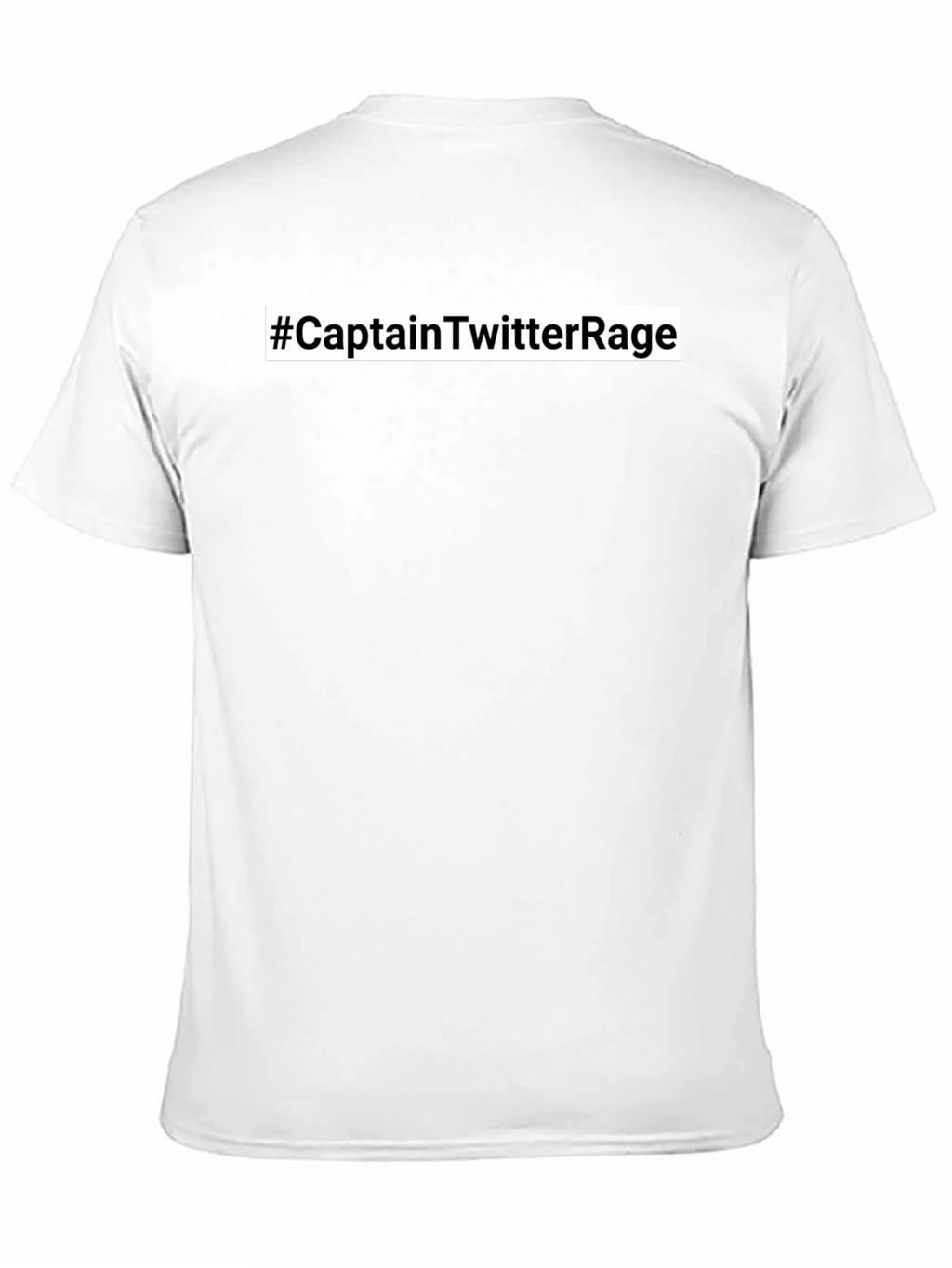 #CaptainTwitterRage T-Shirt - Black Crew Neck Tee