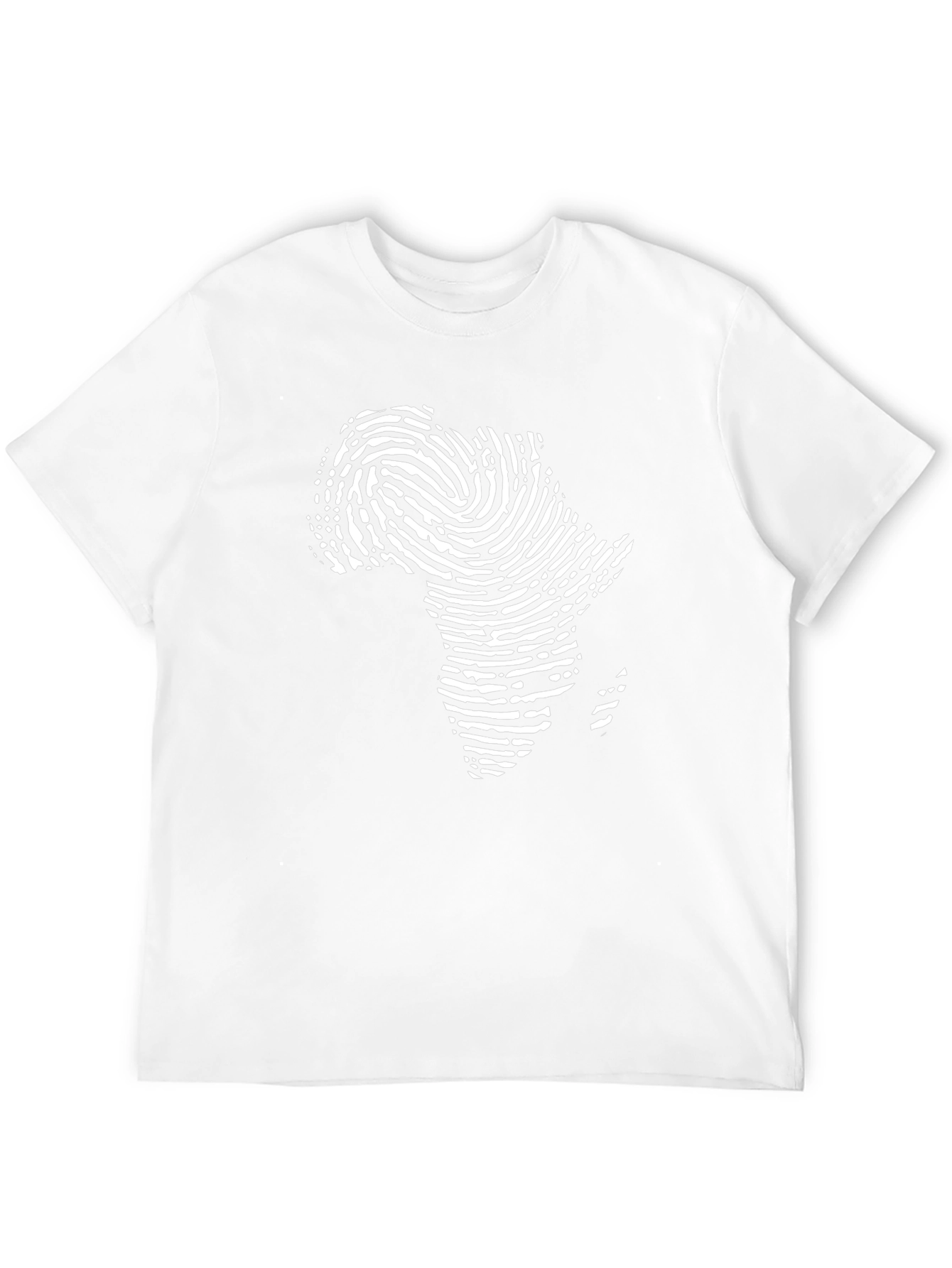 Africa Fingerprint Black T-Shirt