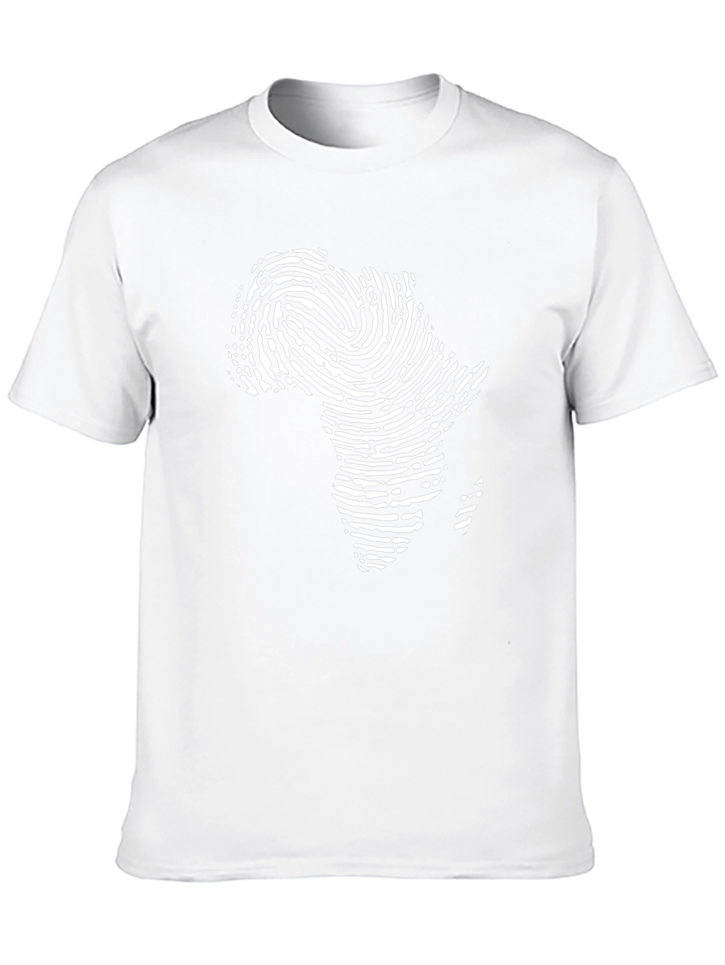 Africa Fingerprint Black T-Shirt