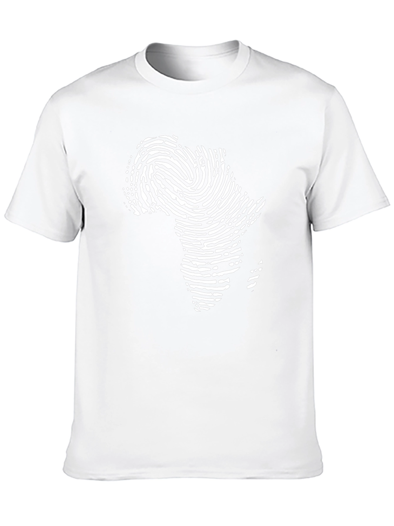 Africa Fingerprint Black T-Shirt