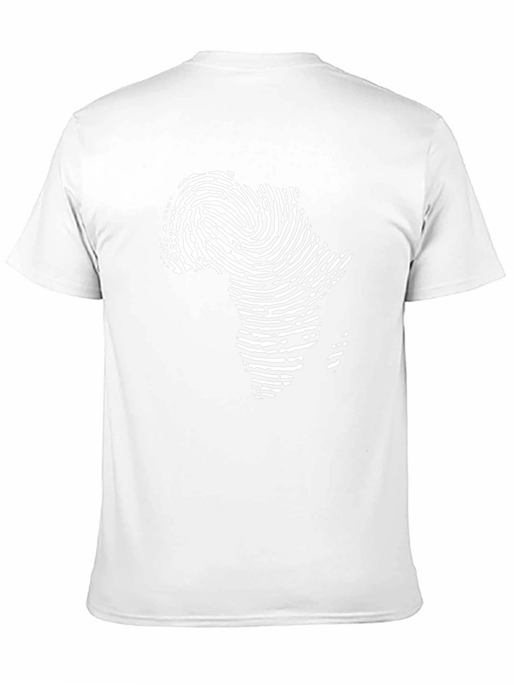 Africa Fingerprint Black T-Shirt