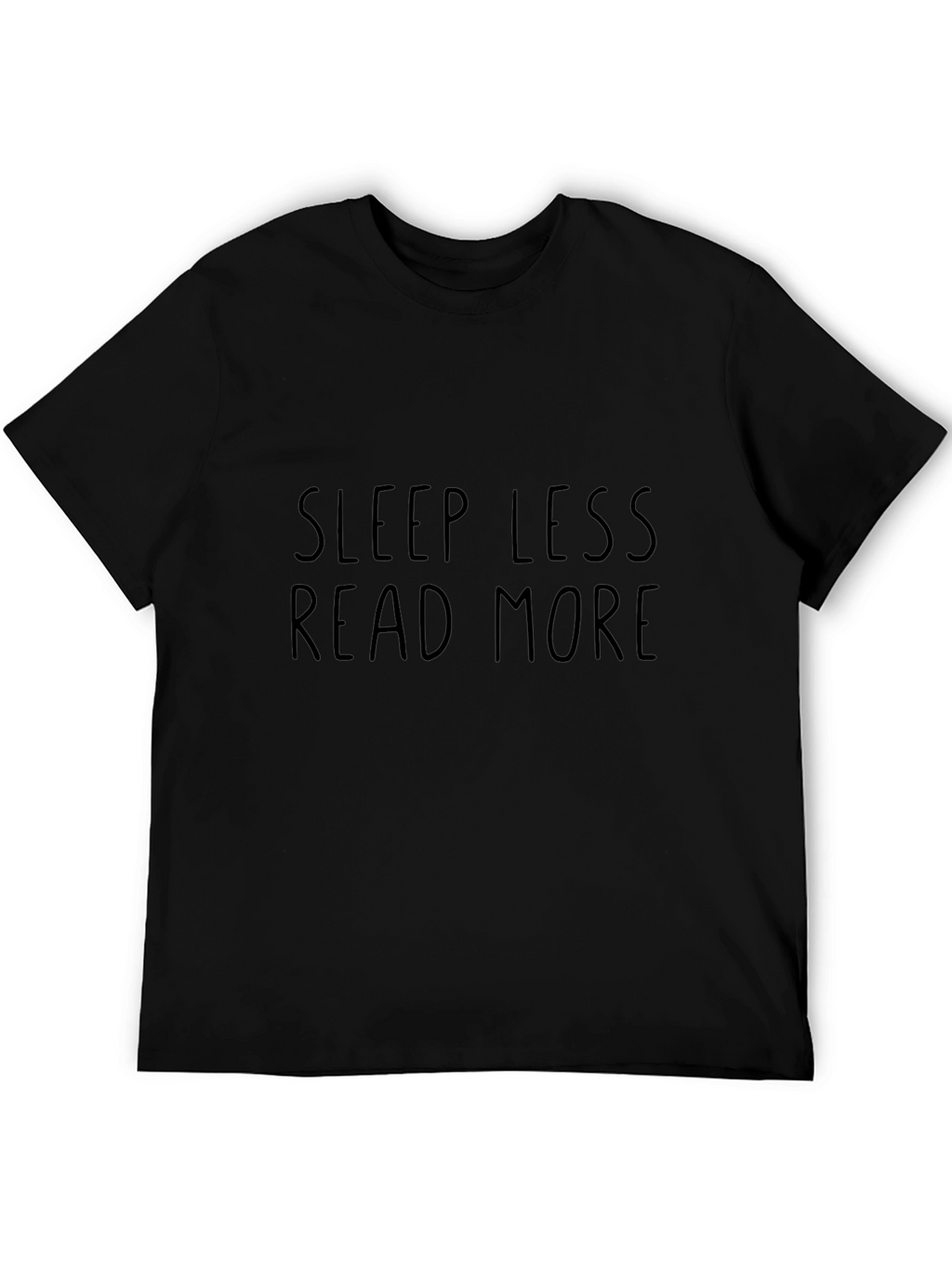 Sleep Less Read More Graphic Tee - Black