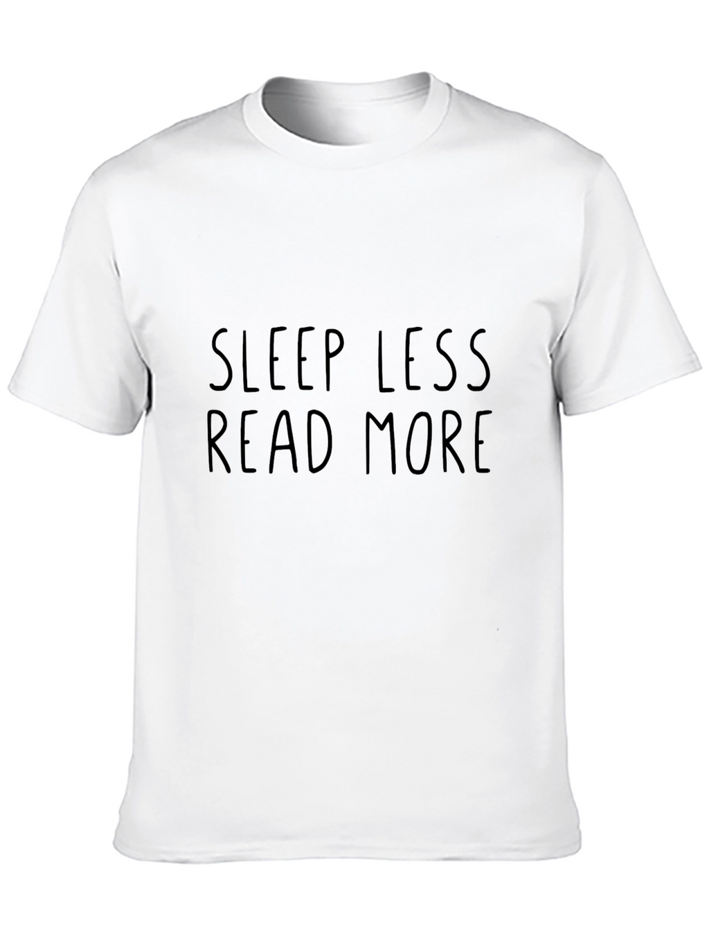Sleep Less Read More Graphic Tee - Black