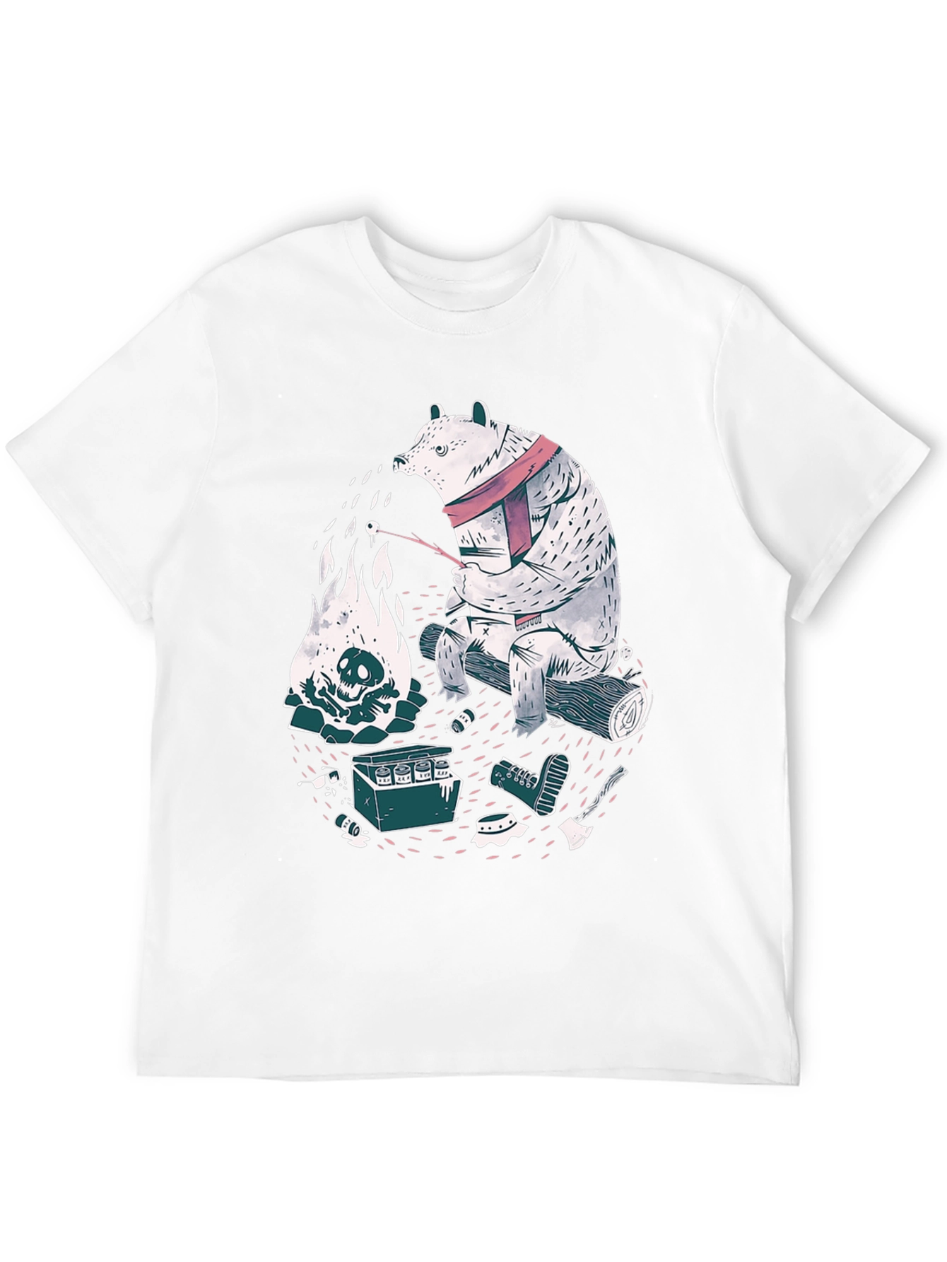 Bear Campfire Graphic Tee