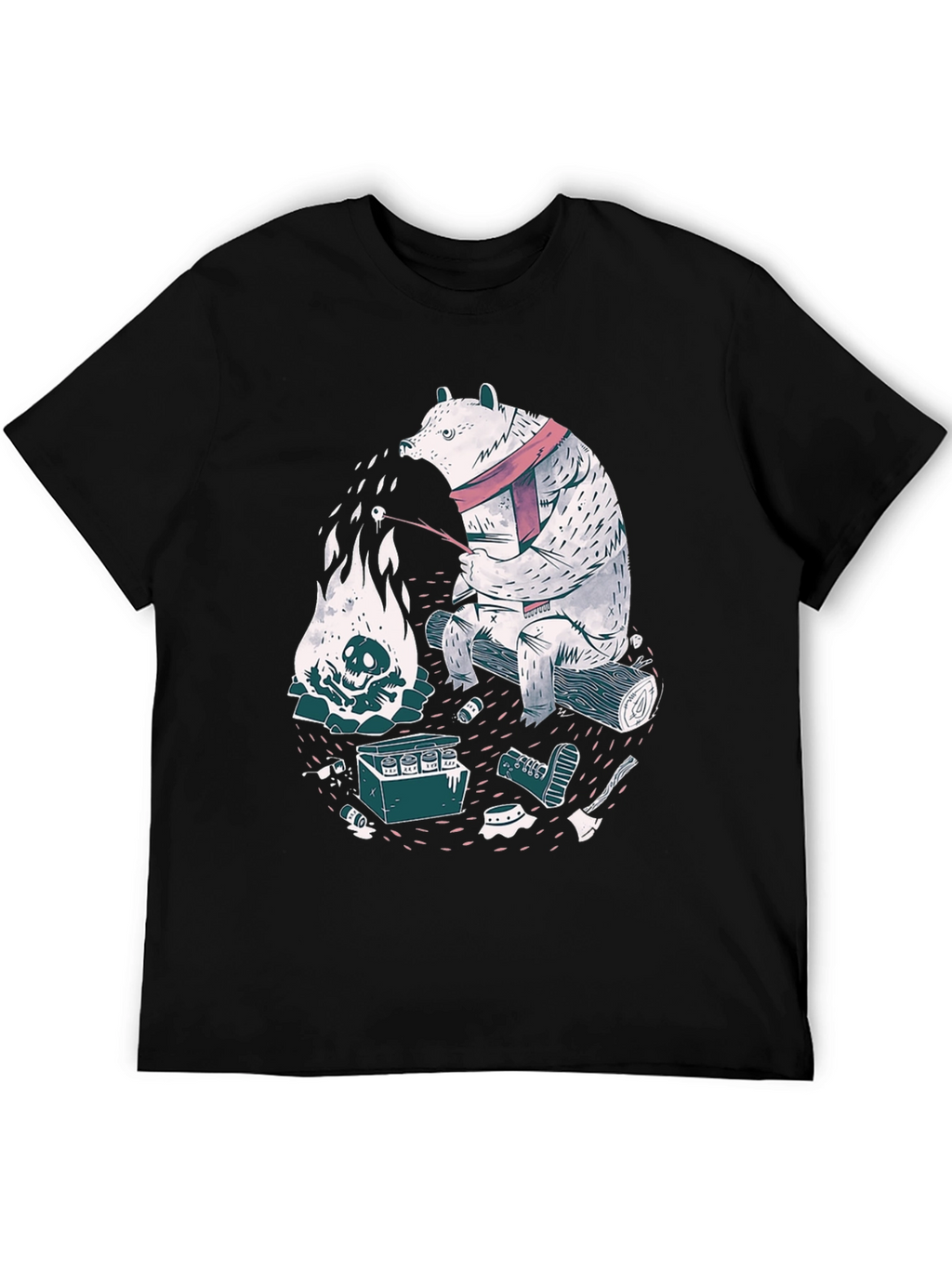 Bear Campfire Graphic Tee
