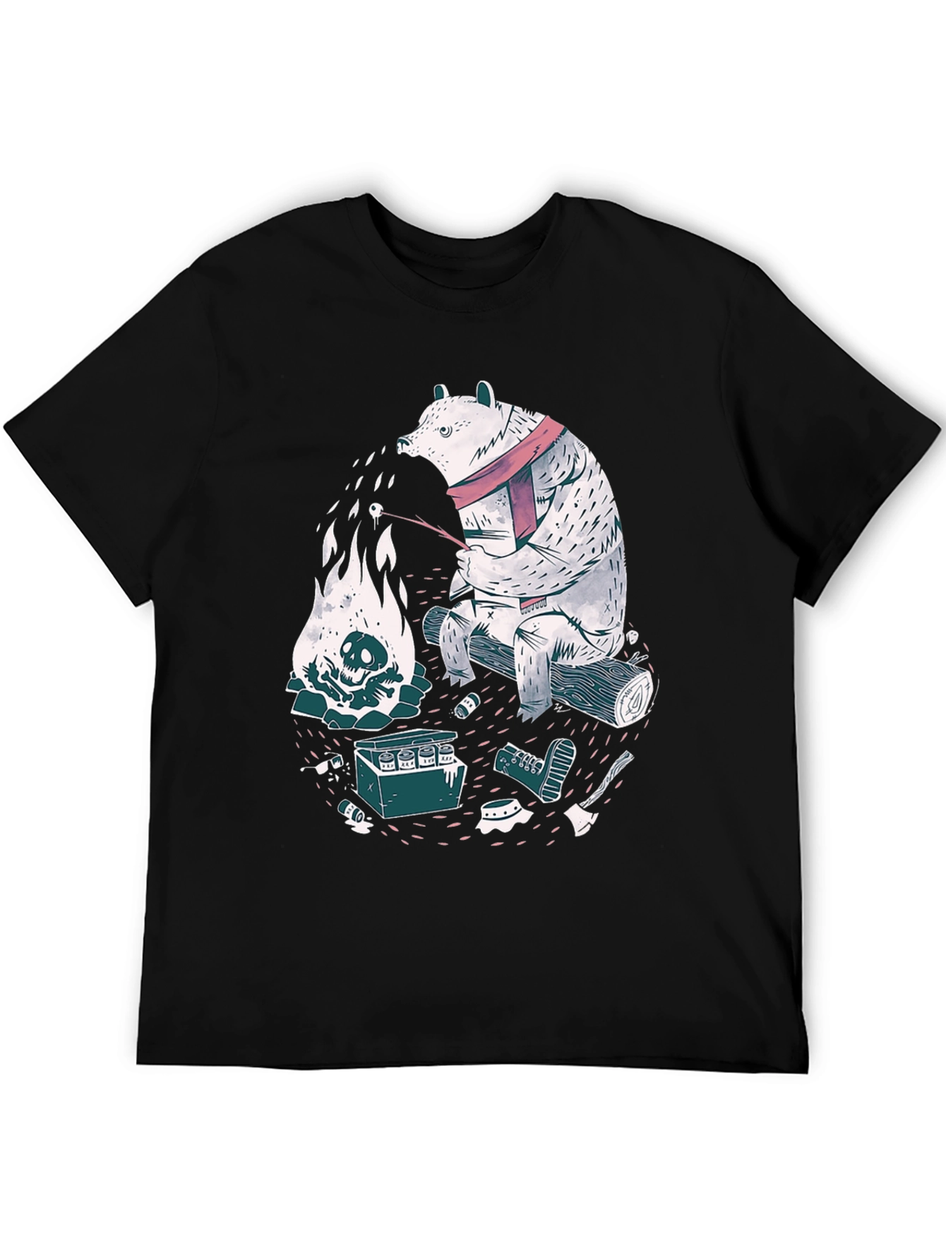 Bear Campfire Graphic Tee