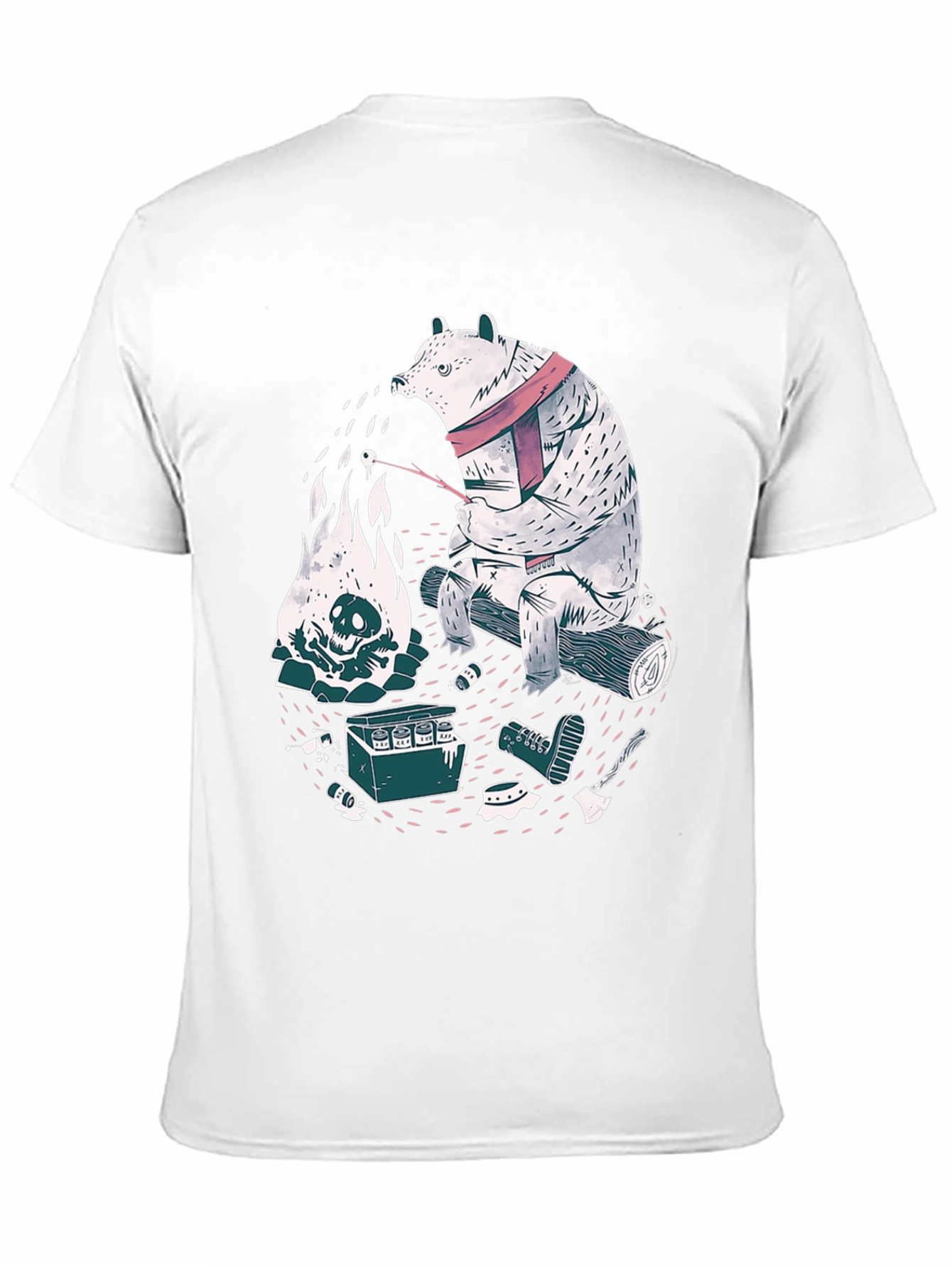 Bear Campfire Graphic Tee