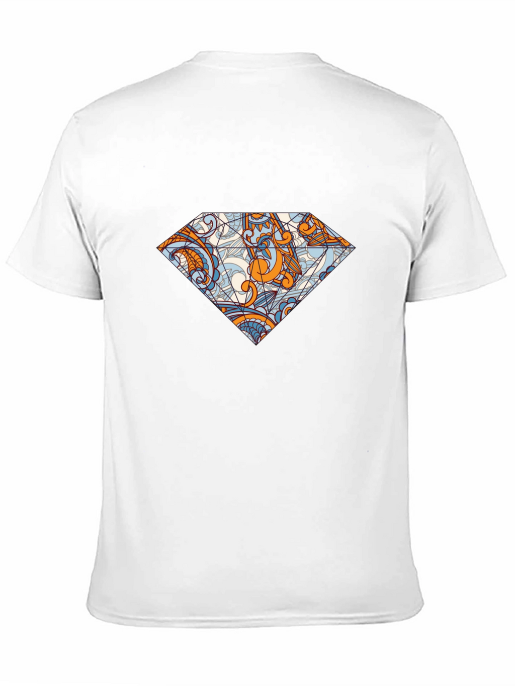 Diamond Graphic Black Tee - Unique Pattern Print