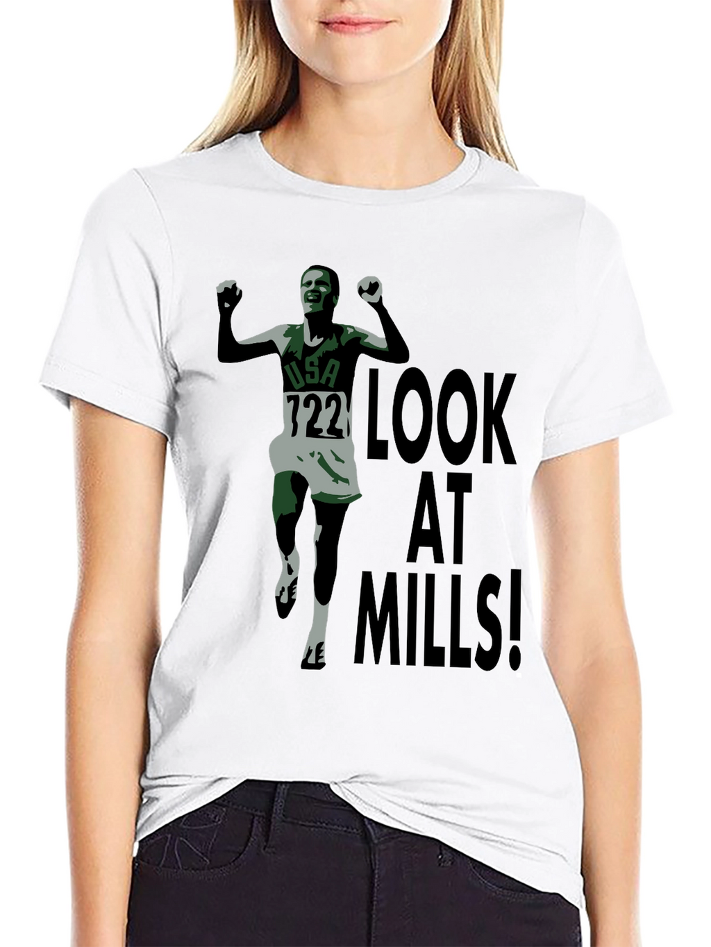 Look at Mills! Athlete Graphic T-Shirt