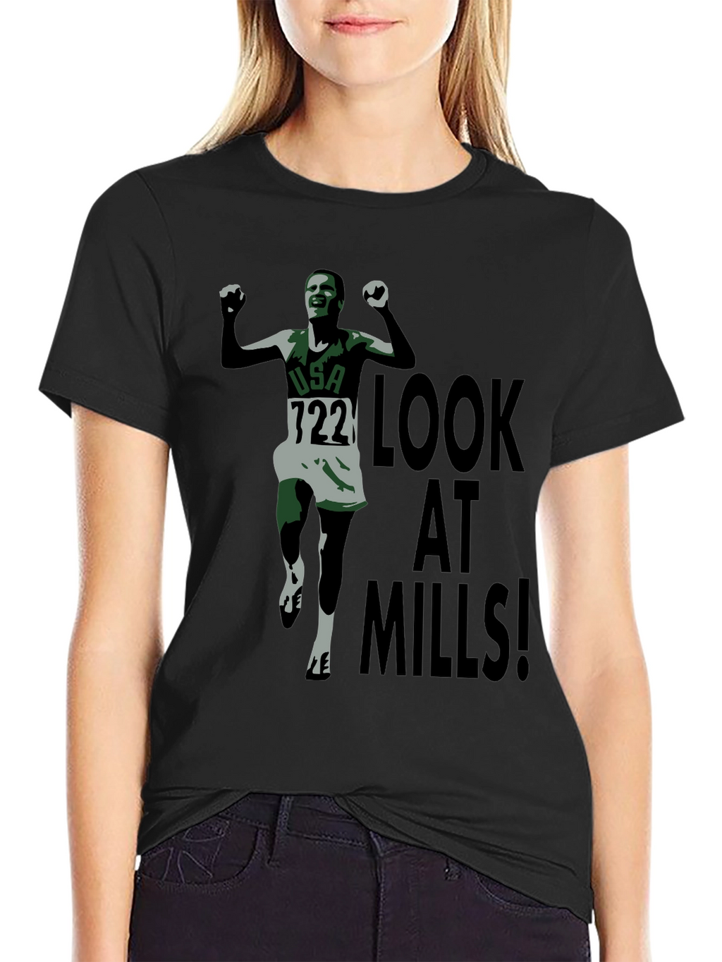 Look at Mills! Athlete Graphic T-Shirt