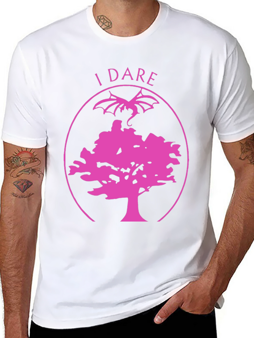 I Dare Tree and Dragon Graphic Tee