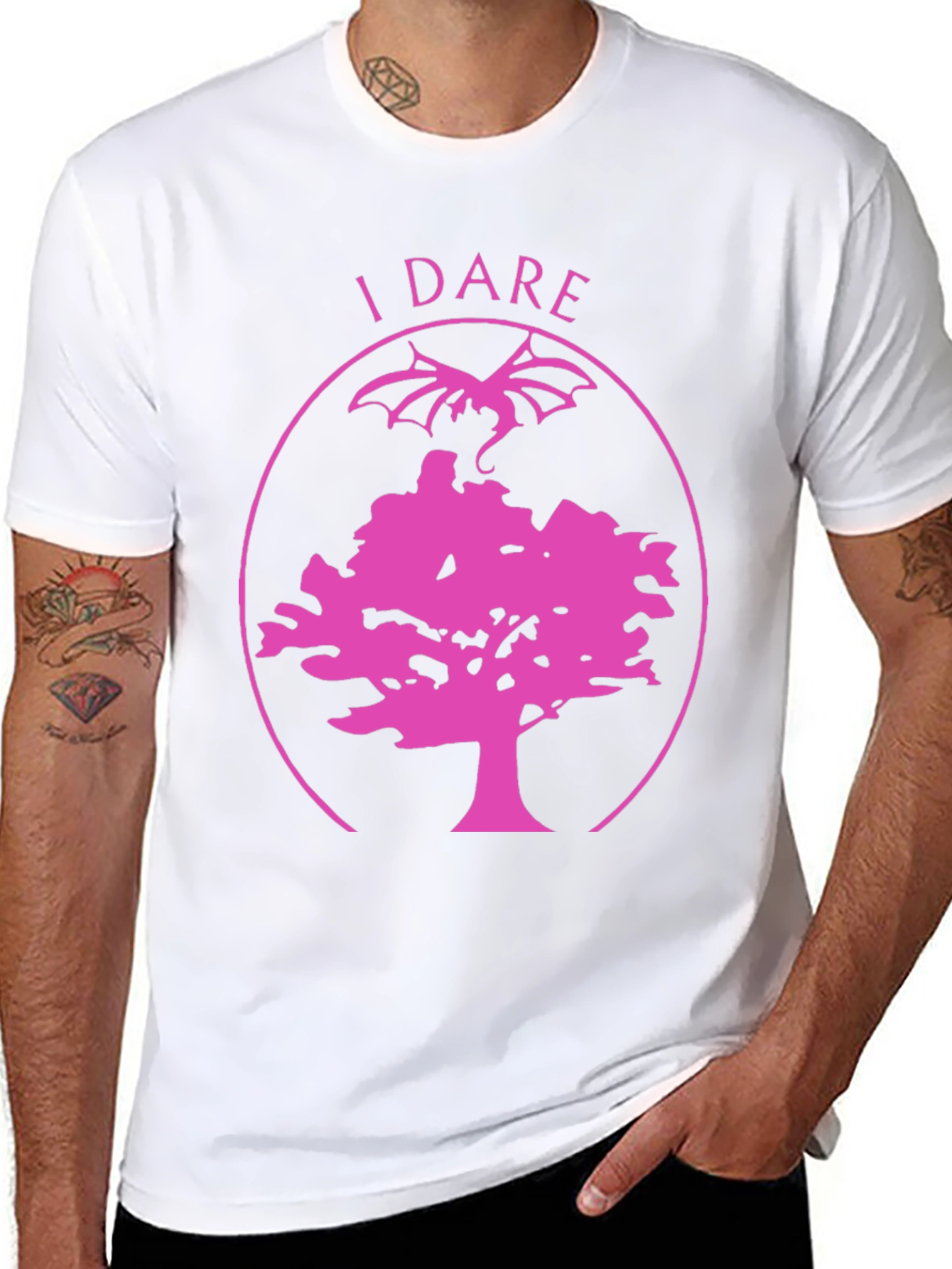 I Dare Tree and Dragon Graphic Tee