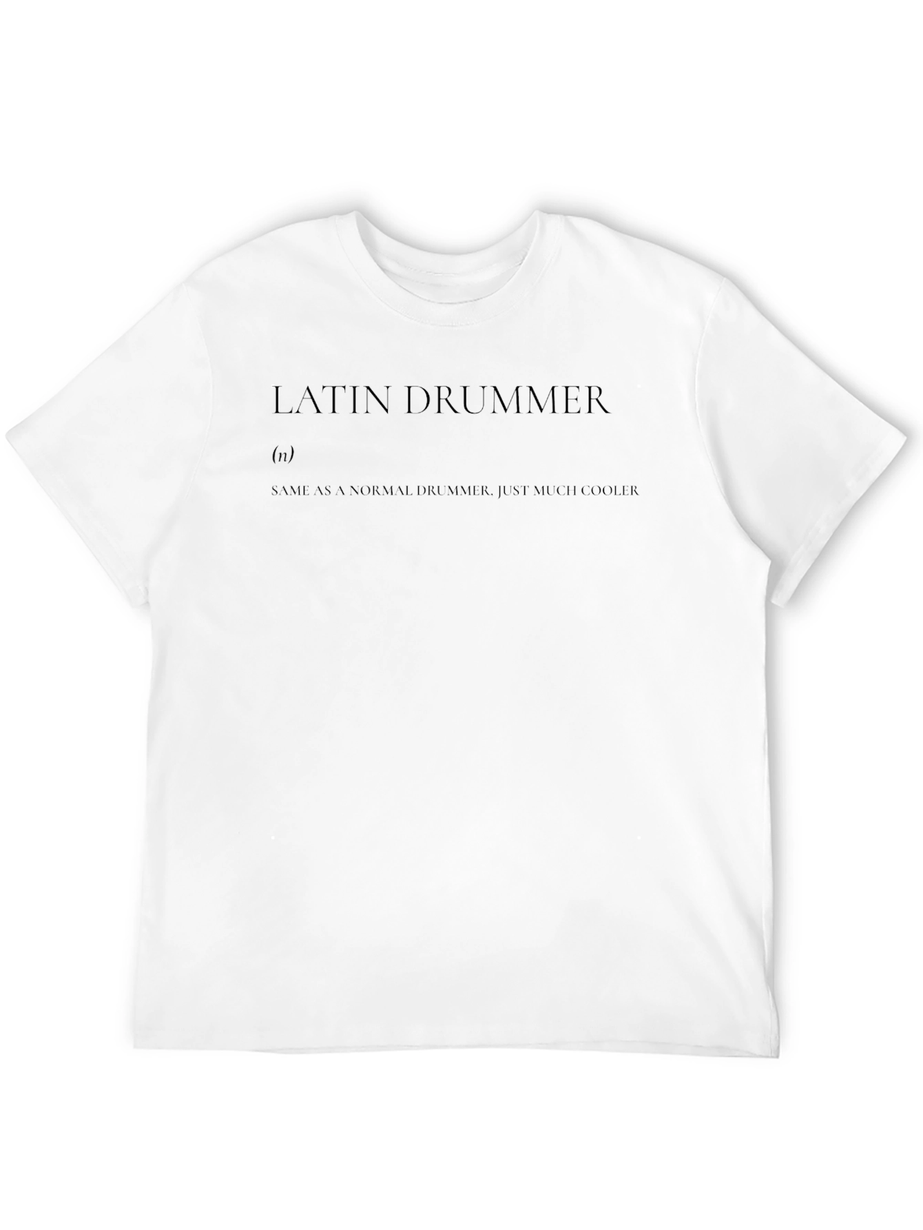 Latin Drummer Graphic Tee - Cool Musician Definition Shirt
