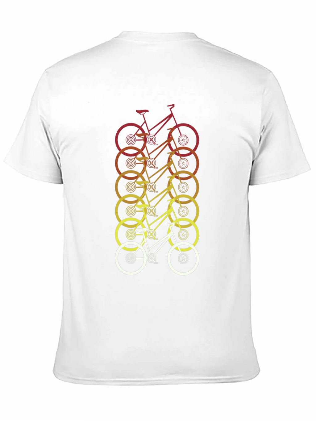 Retro Gradient Bicycle Graphic Tee