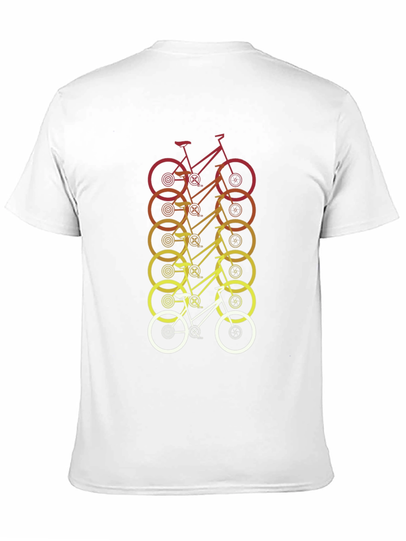Retro Gradient Bicycle Graphic Tee