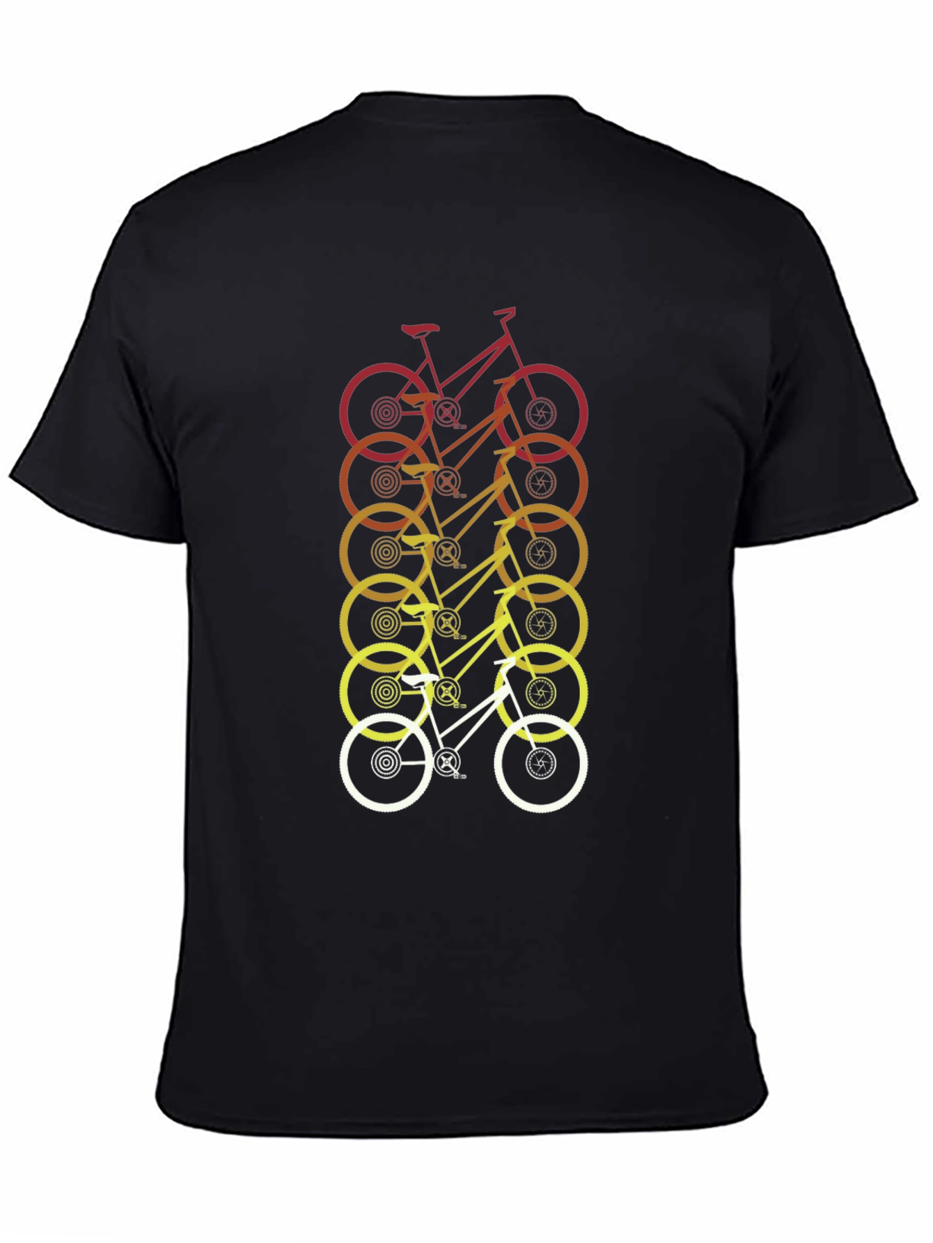 Retro Gradient Bicycle Graphic Tee