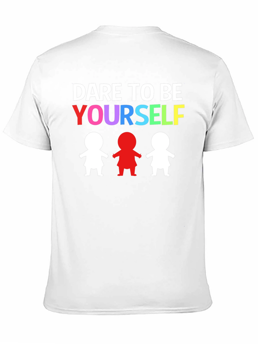 Dare to Be Yourself Graphic Print Black T-Shirt