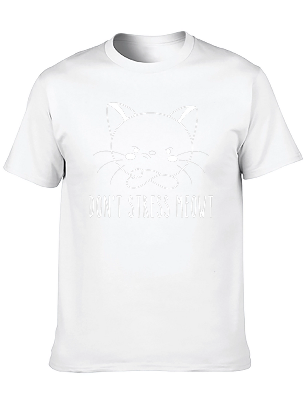 Dont Stress Meowt T-Shirt - Cute Cat Graphic Tee