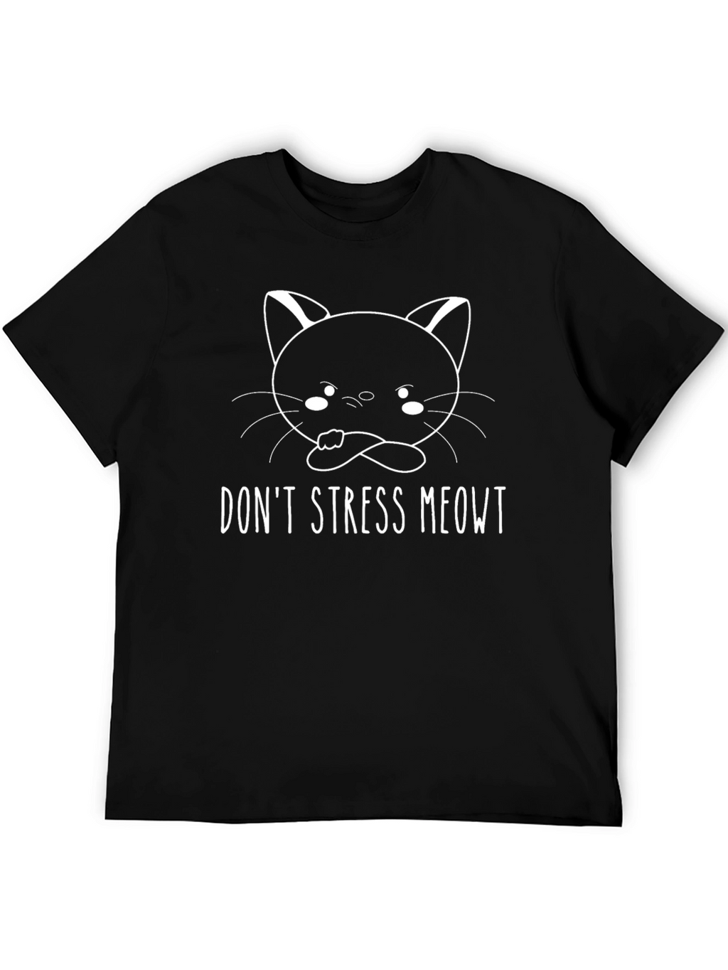 Dont Stress Meowt T-Shirt - Cute Cat Graphic Tee