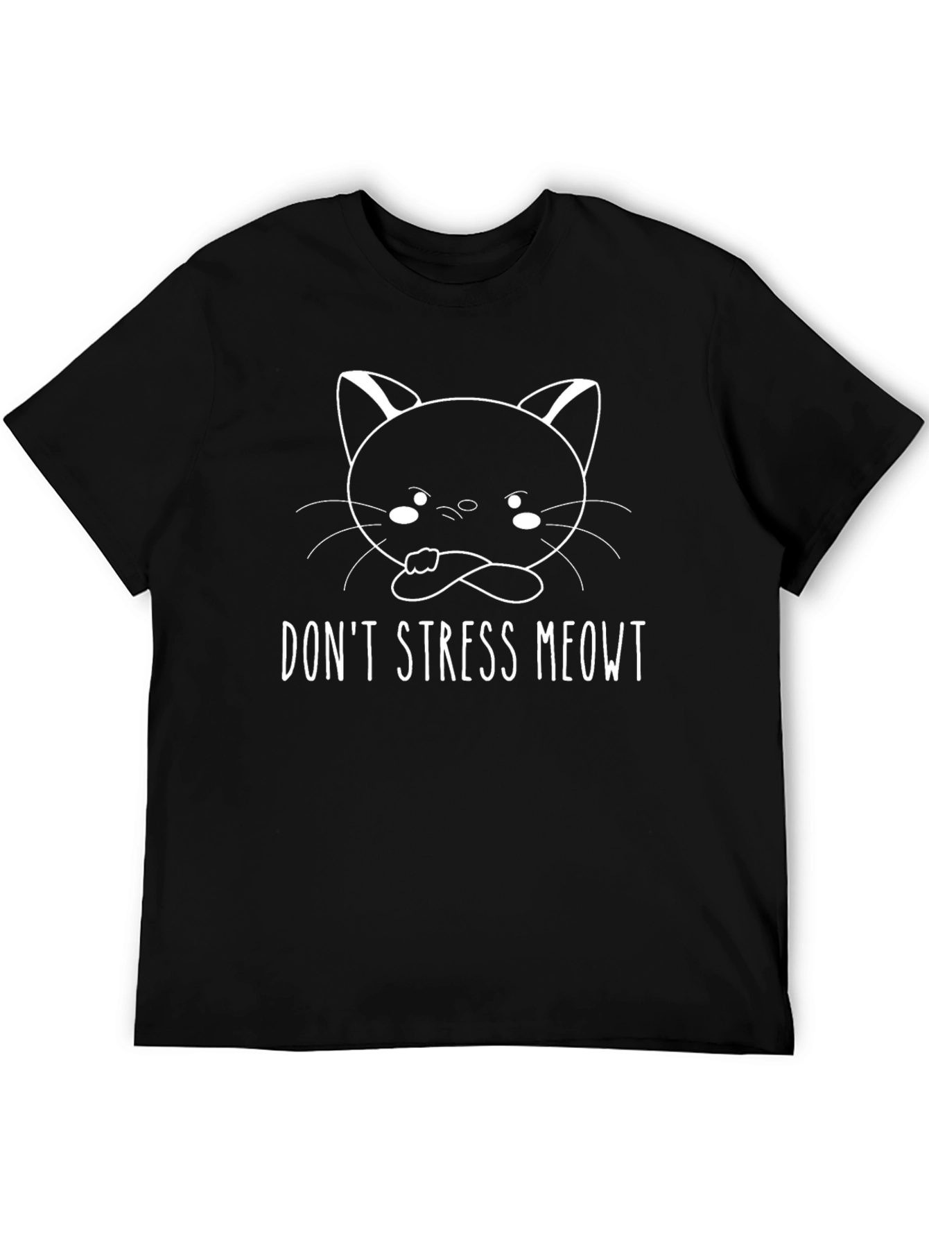 Dont Stress Meowt T-Shirt - Cute Cat Graphic Tee
