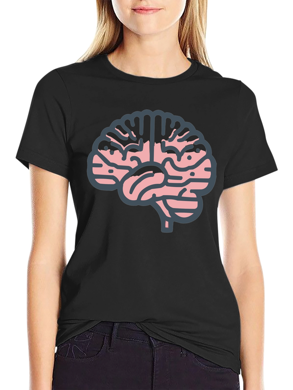 Brain Graphic Tee - Smart & Stylish!