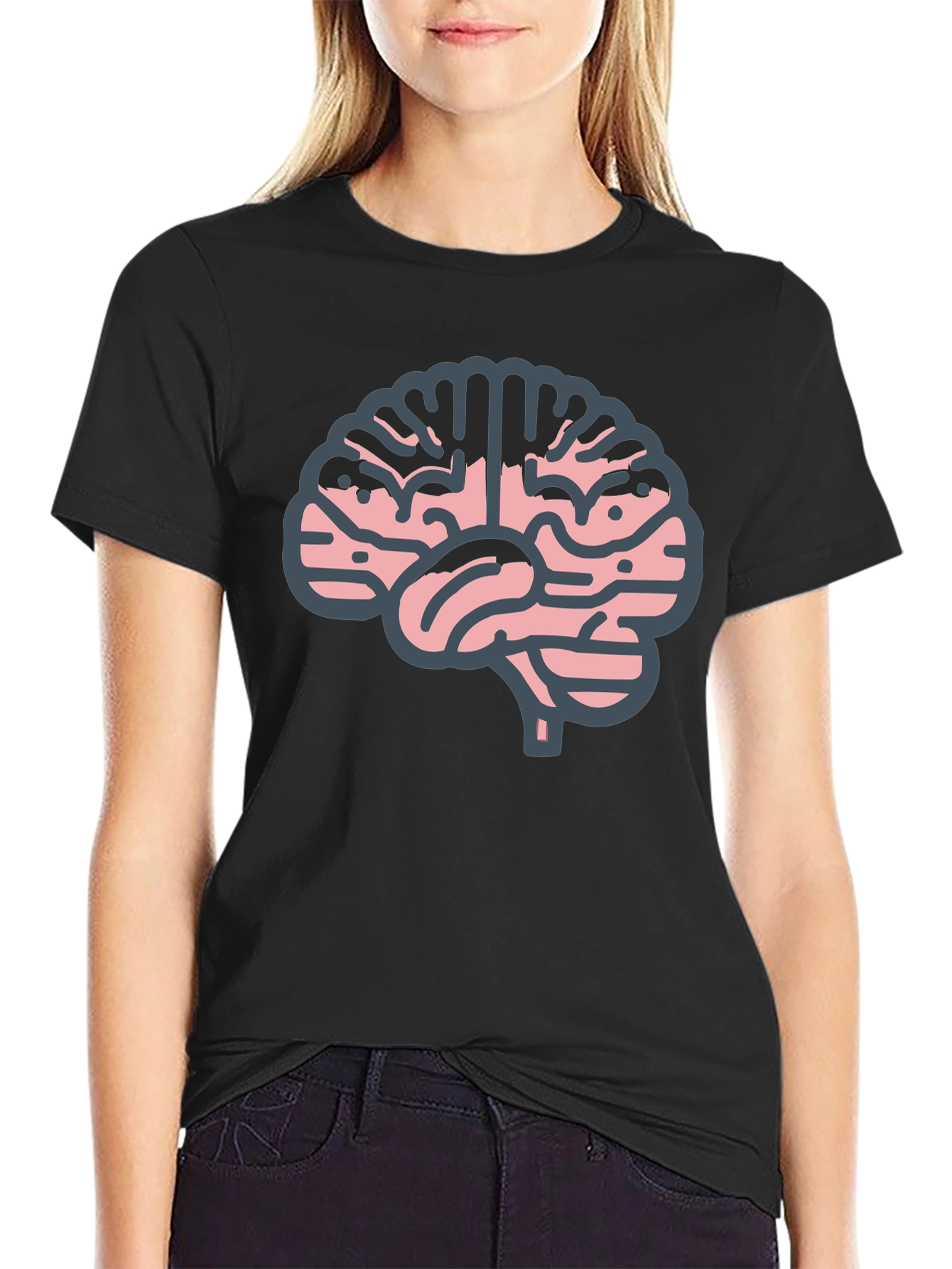 Brain Graphic Tee - Smart & Stylish!