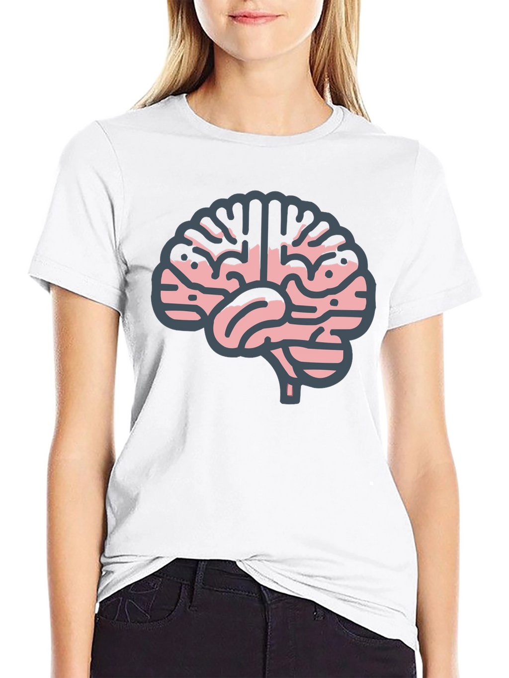 Brain Graphic Tee - Smart & Stylish!