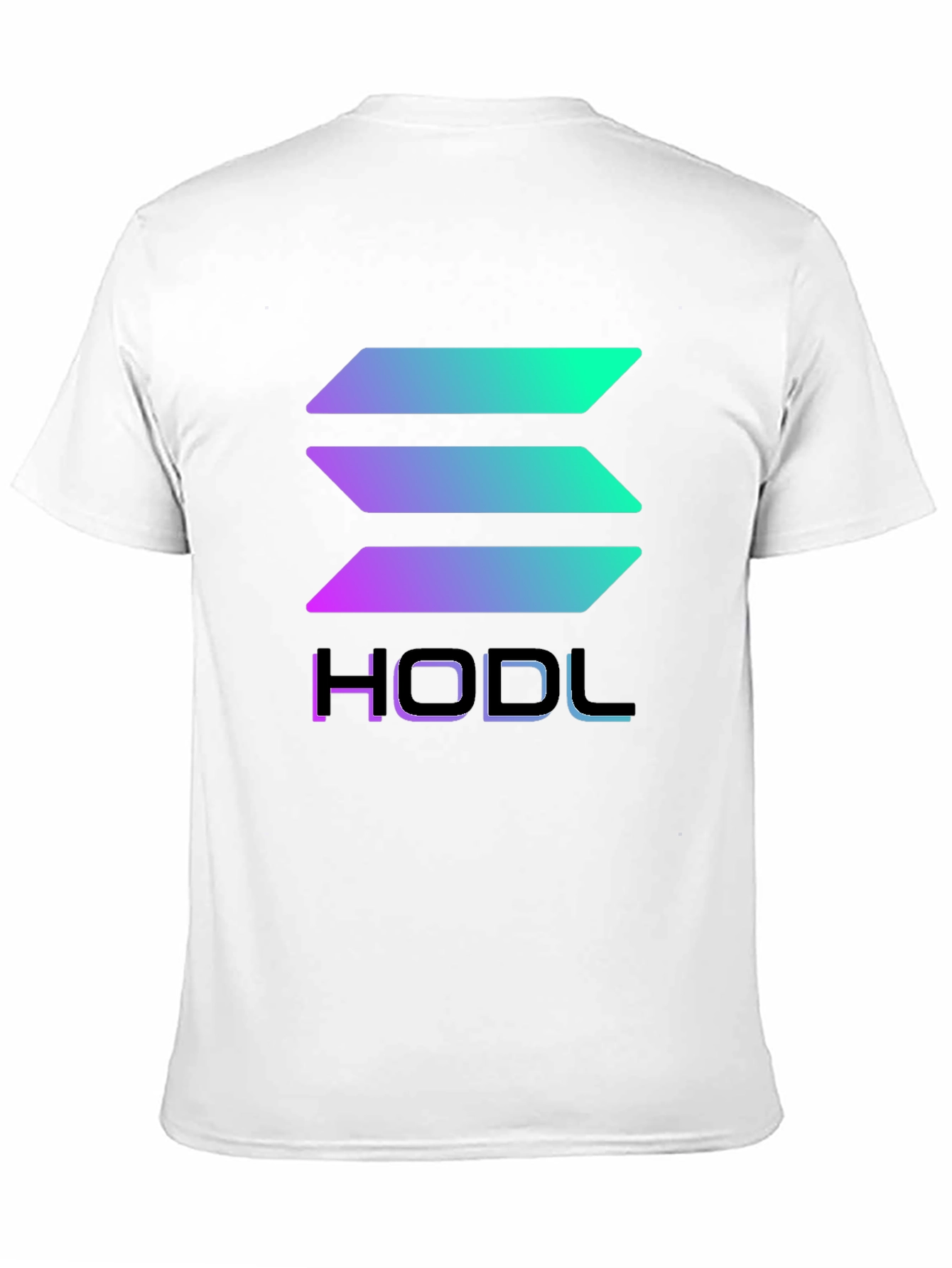 HODL Solana Crypto T-Shirt - Gradient Design
