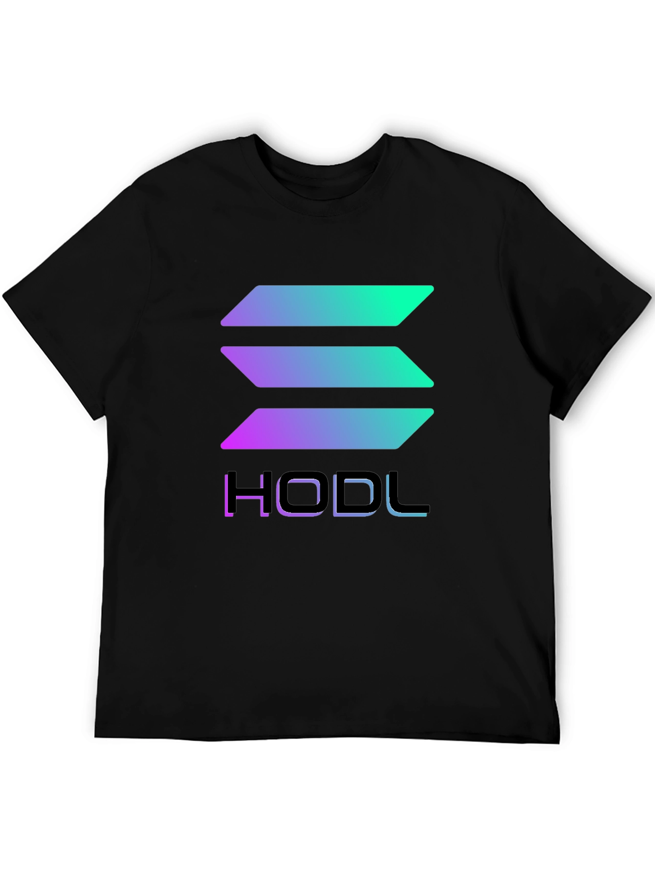 HODL Solana Crypto T-Shirt - Gradient Design