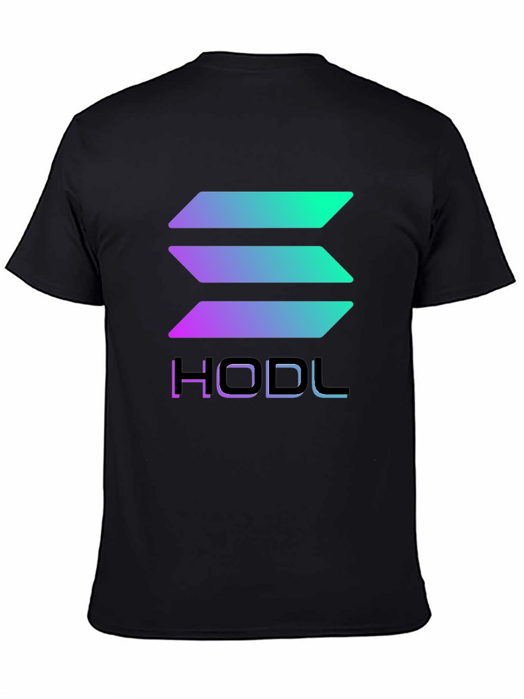 HODL Solana Crypto T-Shirt - Gradient Design