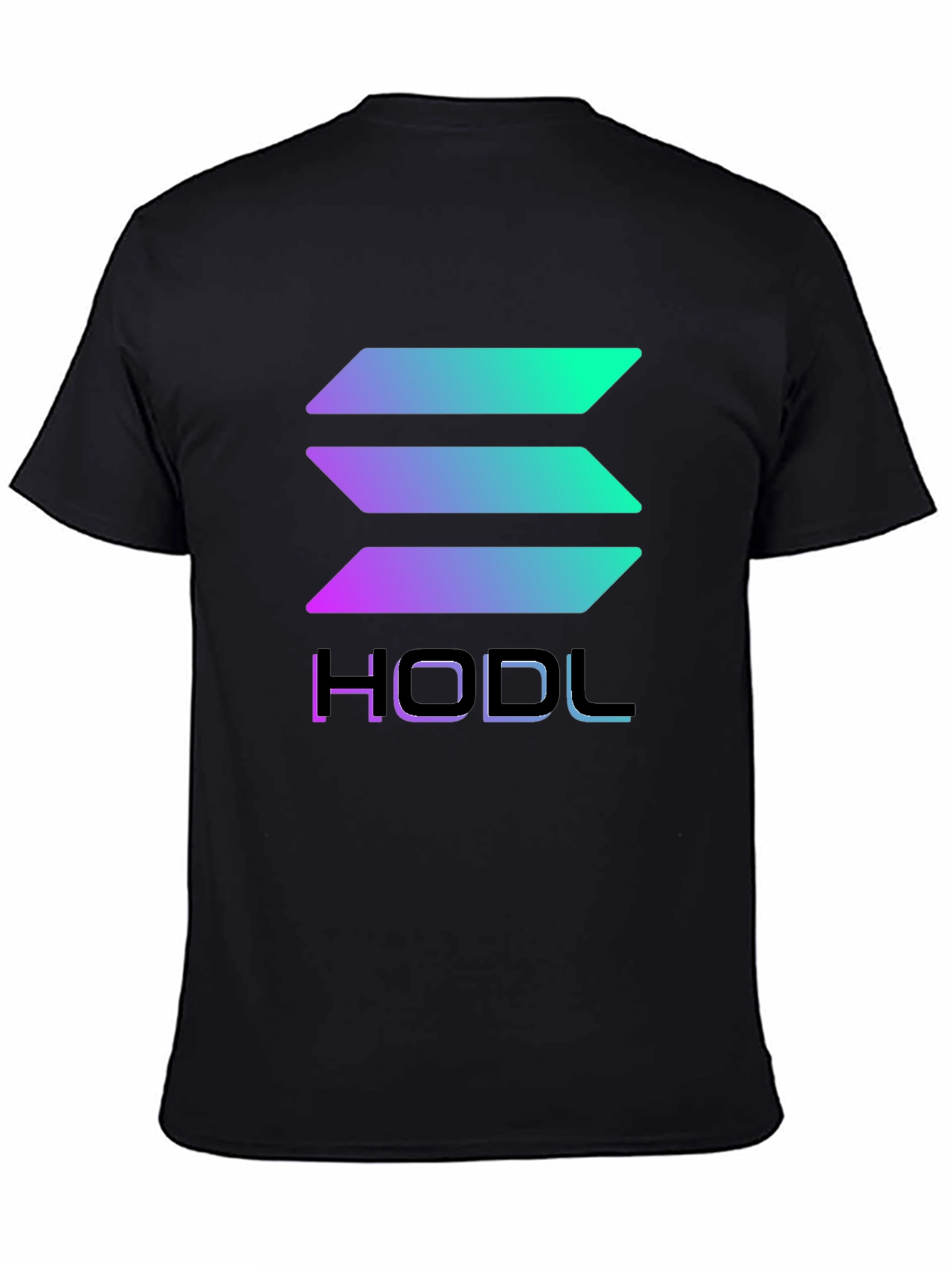 HODL Solana Crypto T-Shirt - Gradient Design