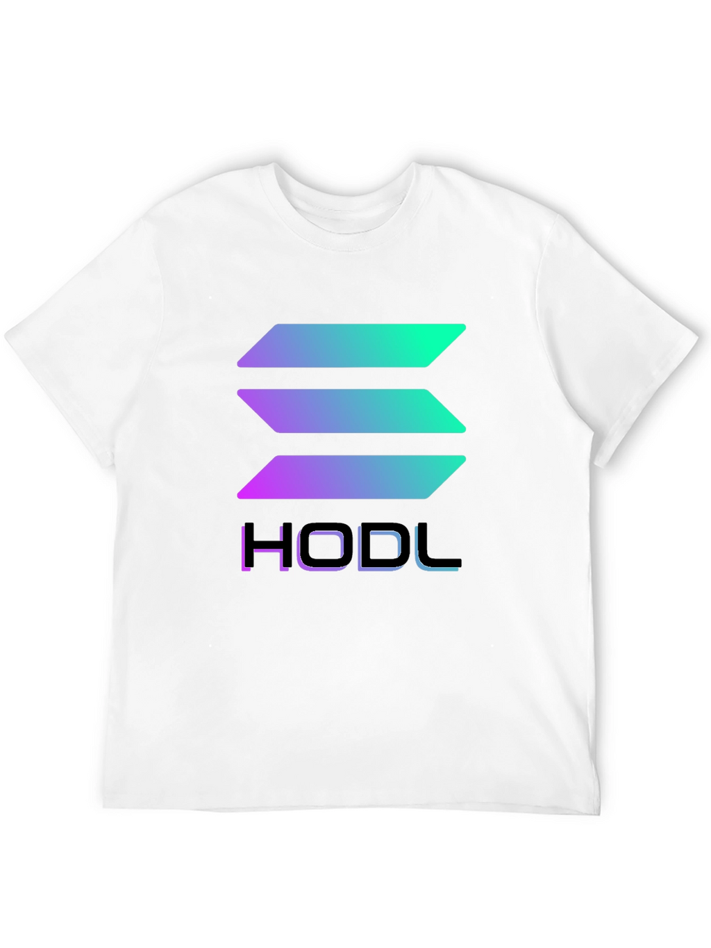 HODL Solana Crypto T-Shirt - Gradient Design