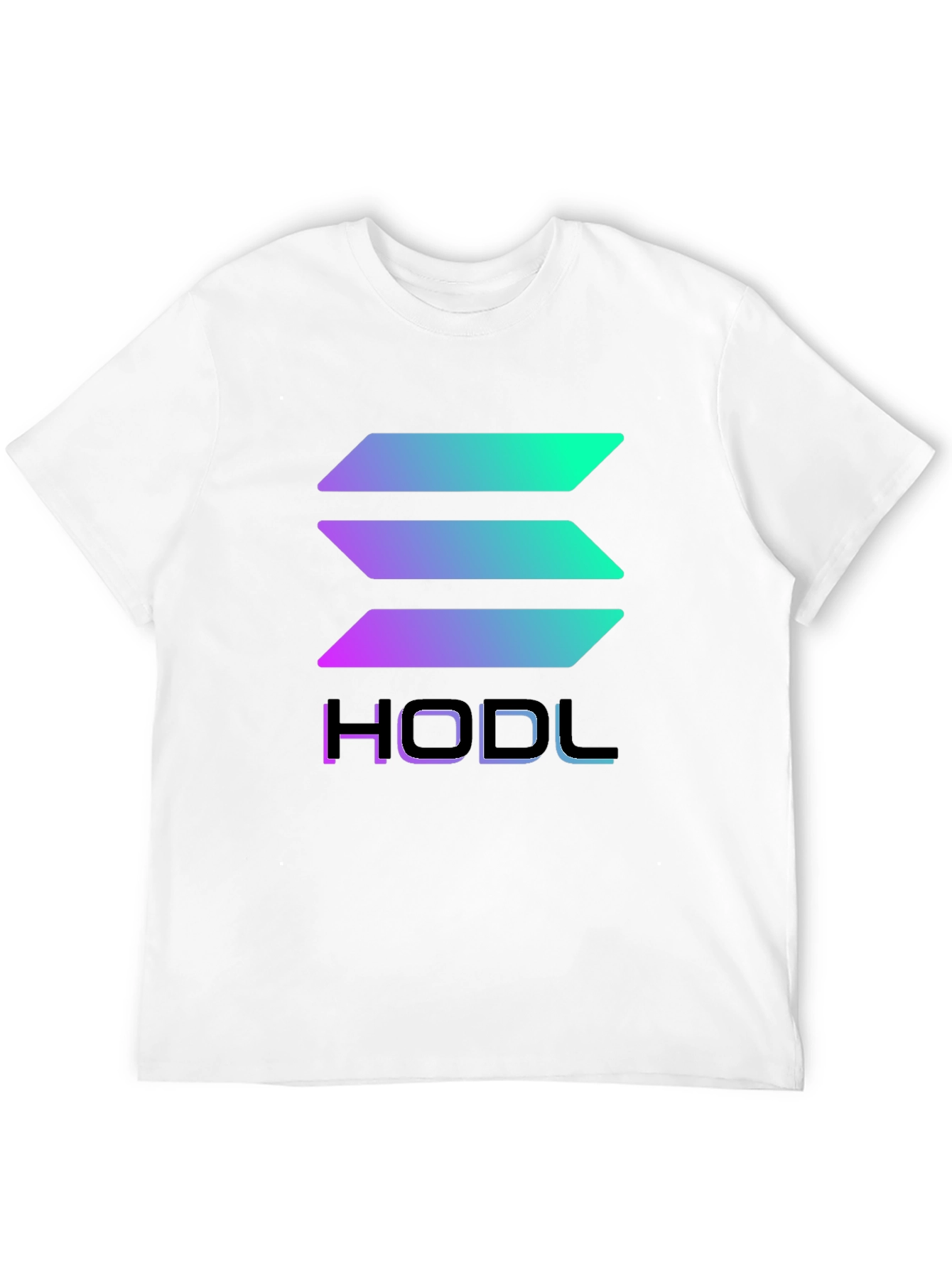 HODL Solana Crypto T-Shirt - Gradient Design