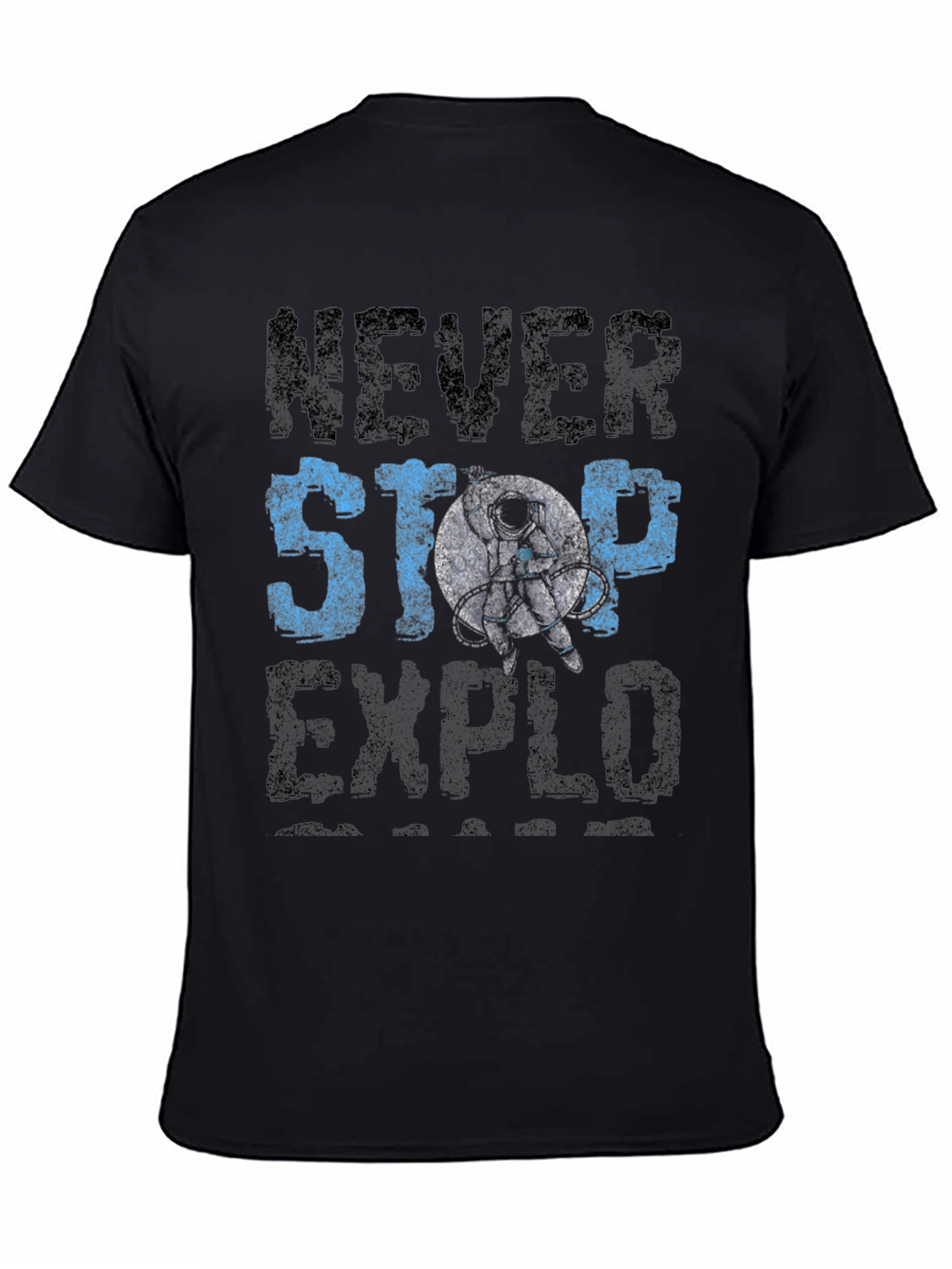Never Stop Exploring T-Shirt - Astronaut Graphic Tee