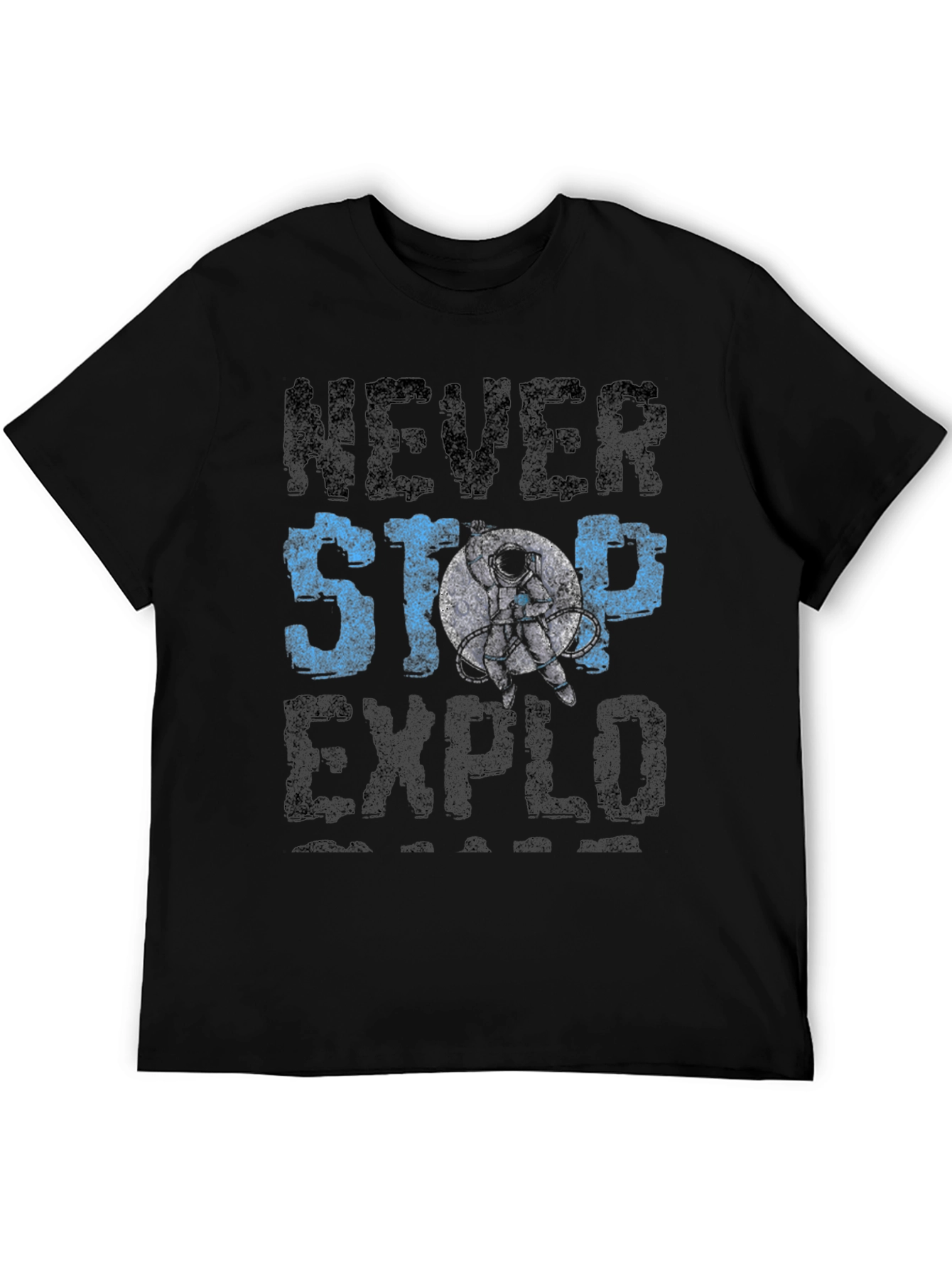 Never Stop Exploring T-Shirt - Astronaut Graphic Tee