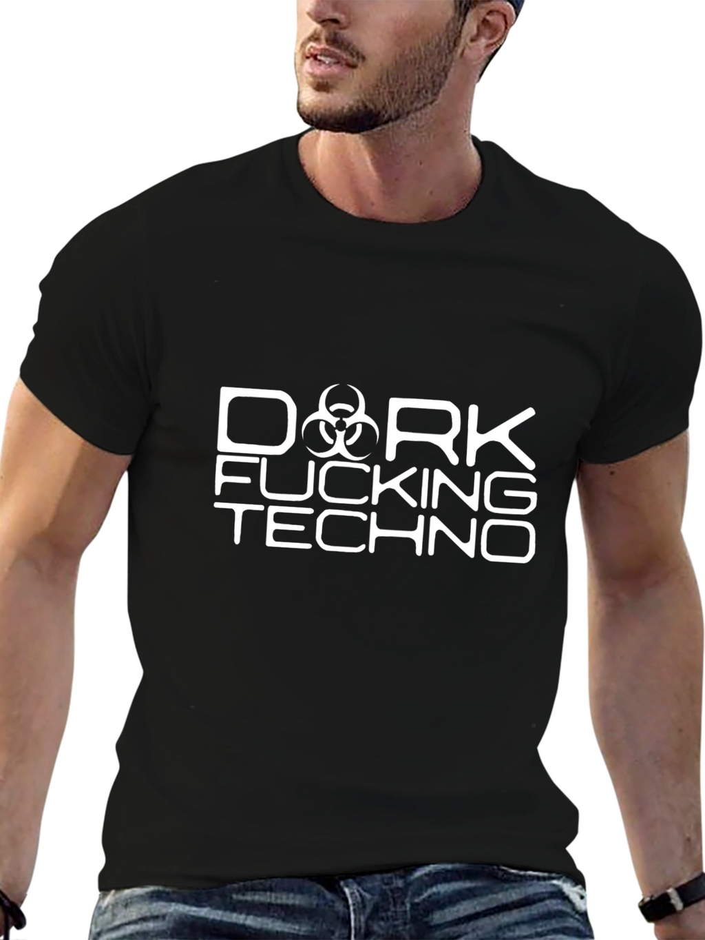 Dark Fucking Techno T-Shirt - Bold Graphic Tee