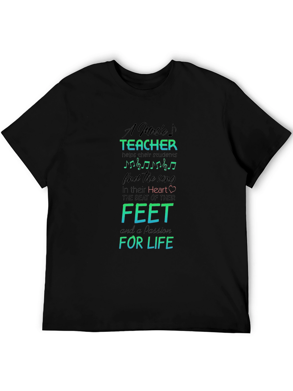 Music Teacher Passion T-Shirt - Teacher Appreciation Gift Idea