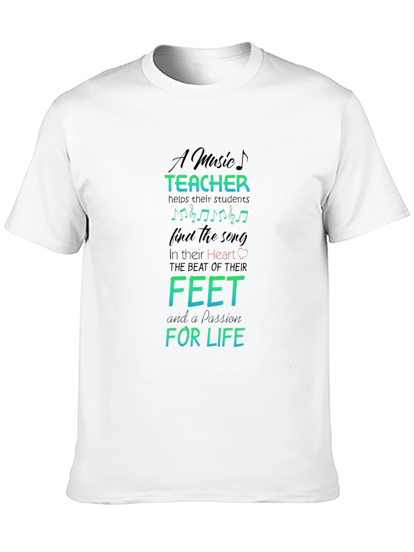 Music Teacher Passion T-Shirt - Teacher Appreciation Gift Idea