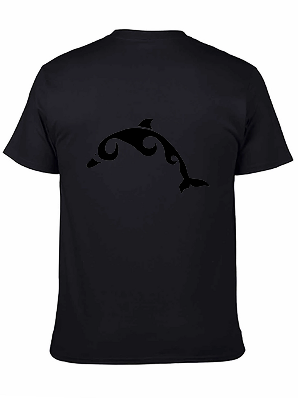 Black Dolphin Graphic Tee - Casual Comfort