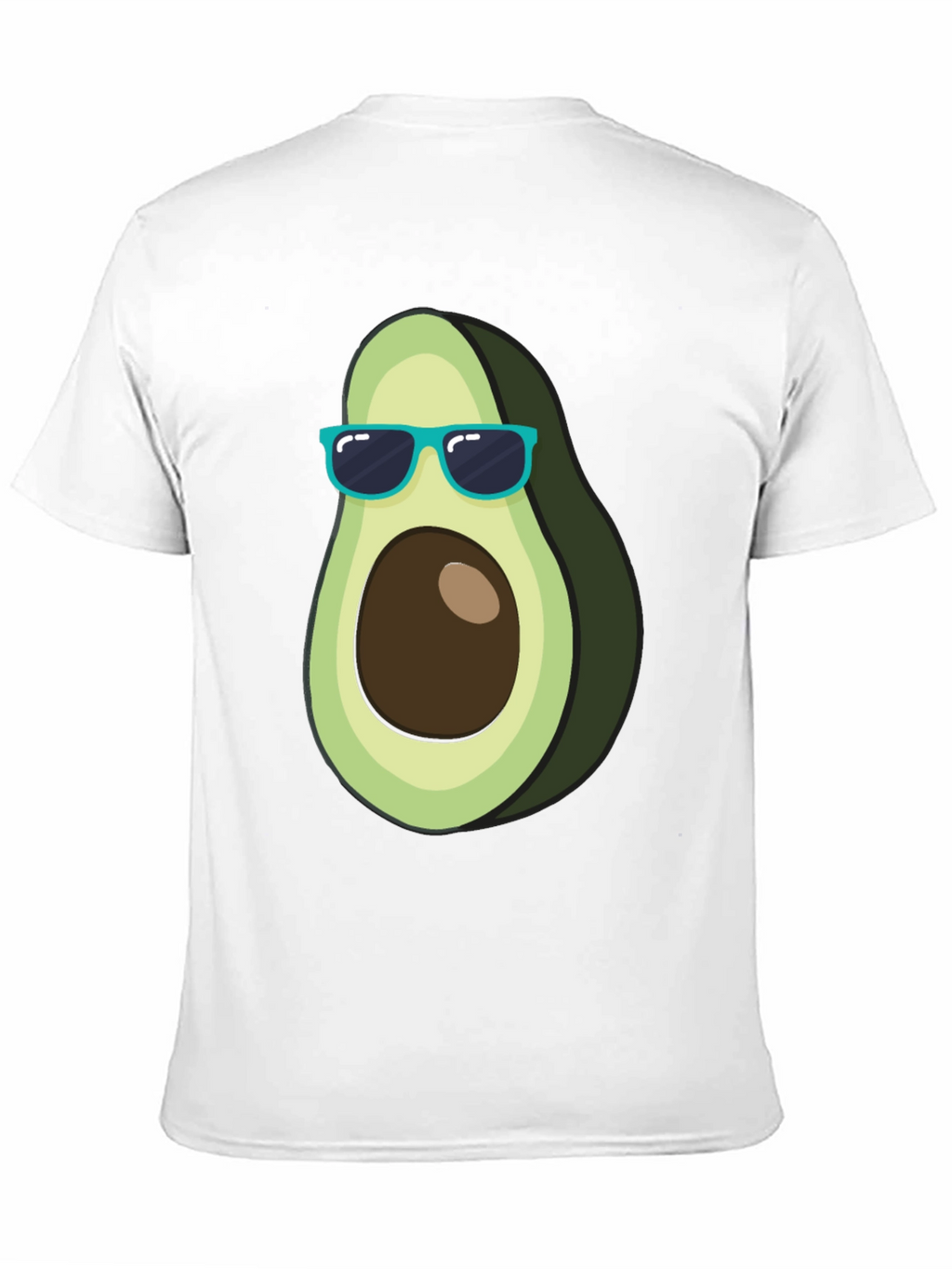 Cool Avocado Graphic Tee - Black Cotton T-Shirt