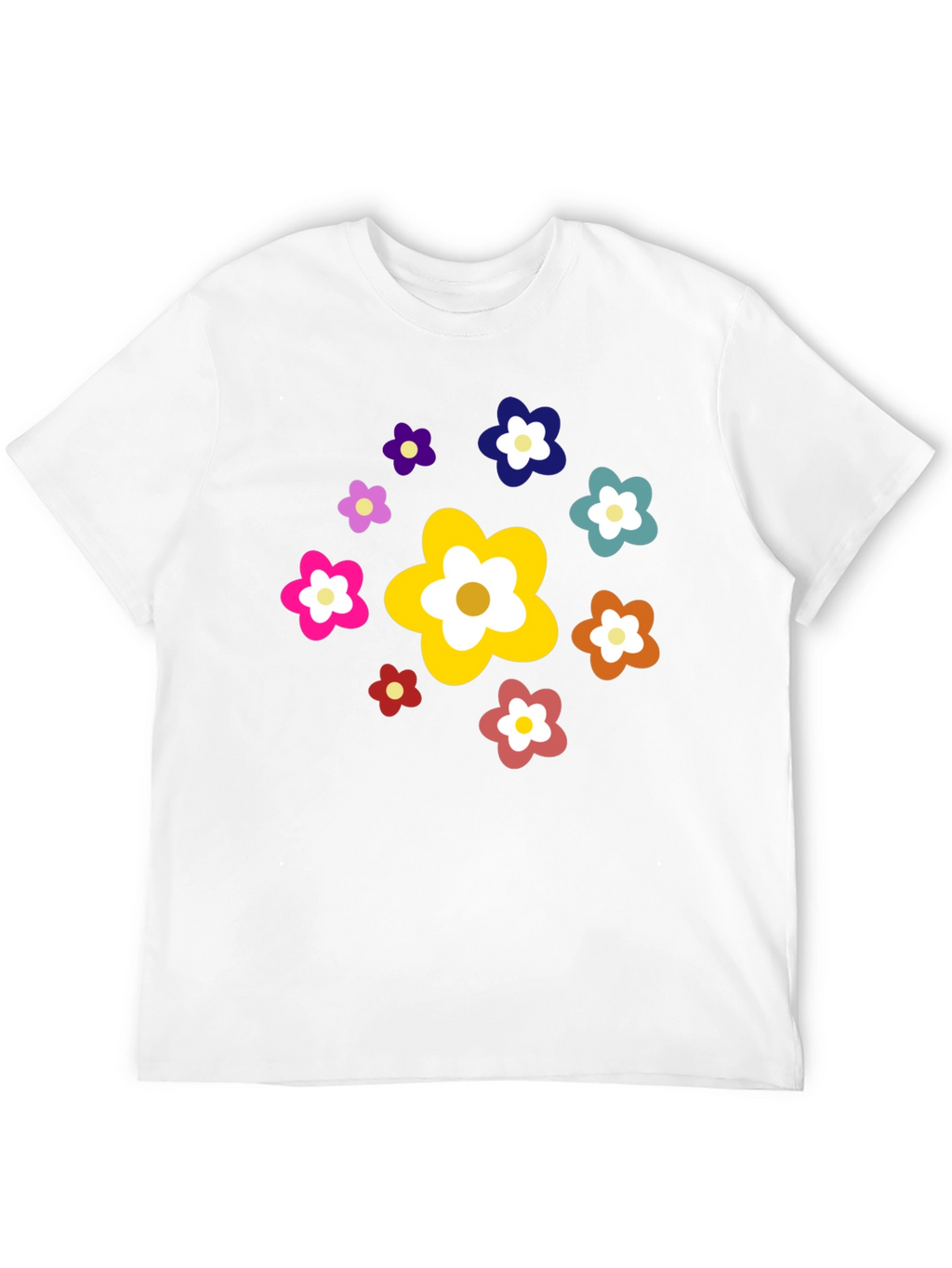 Floral Power Black Tee