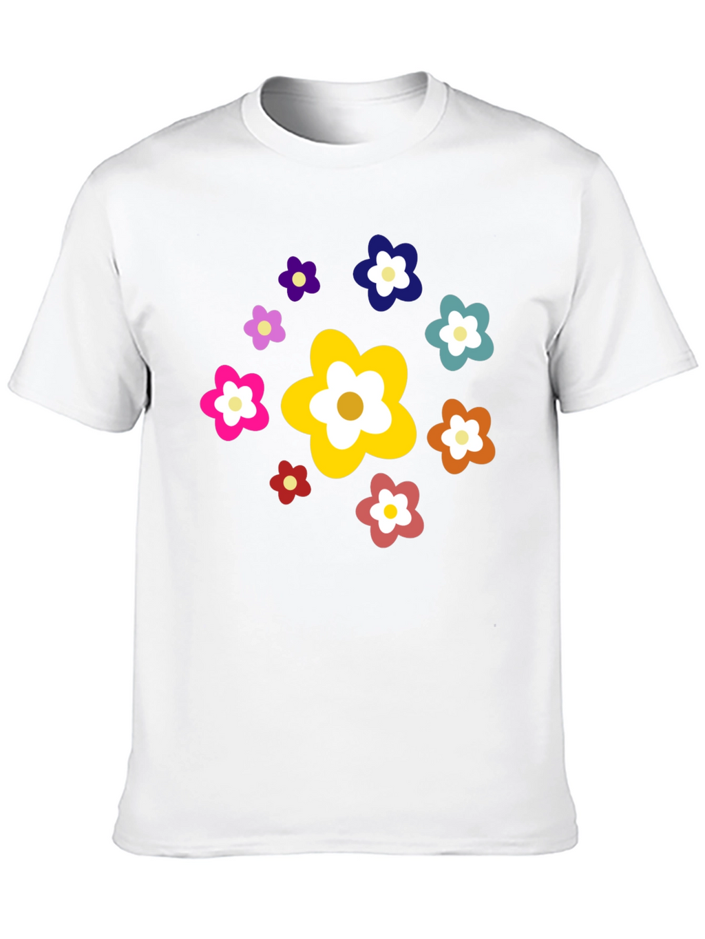 Floral Power Black Tee