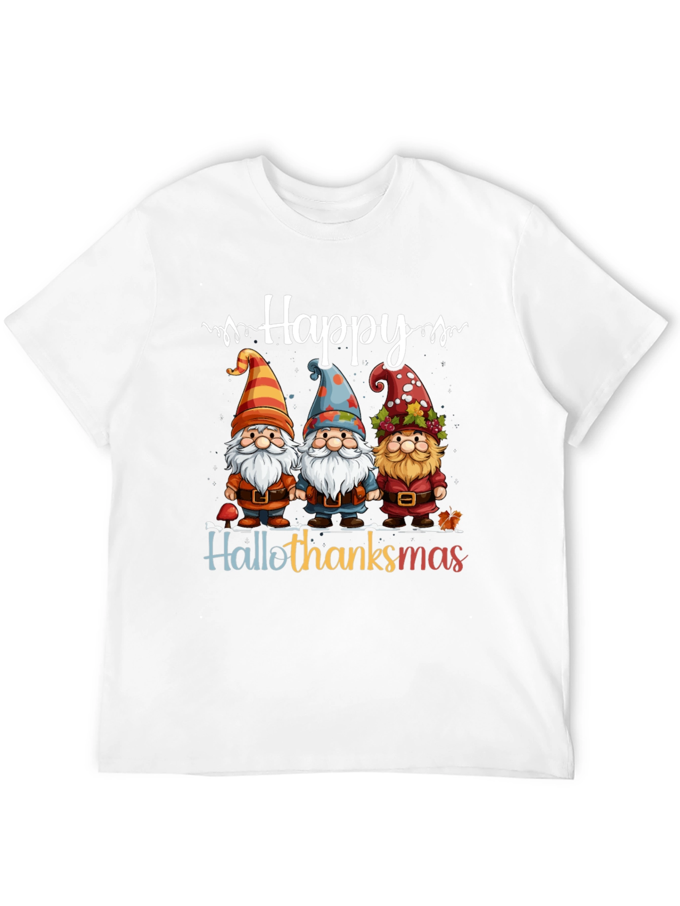 Happy Hallothanksmas Gnome T-Shirt